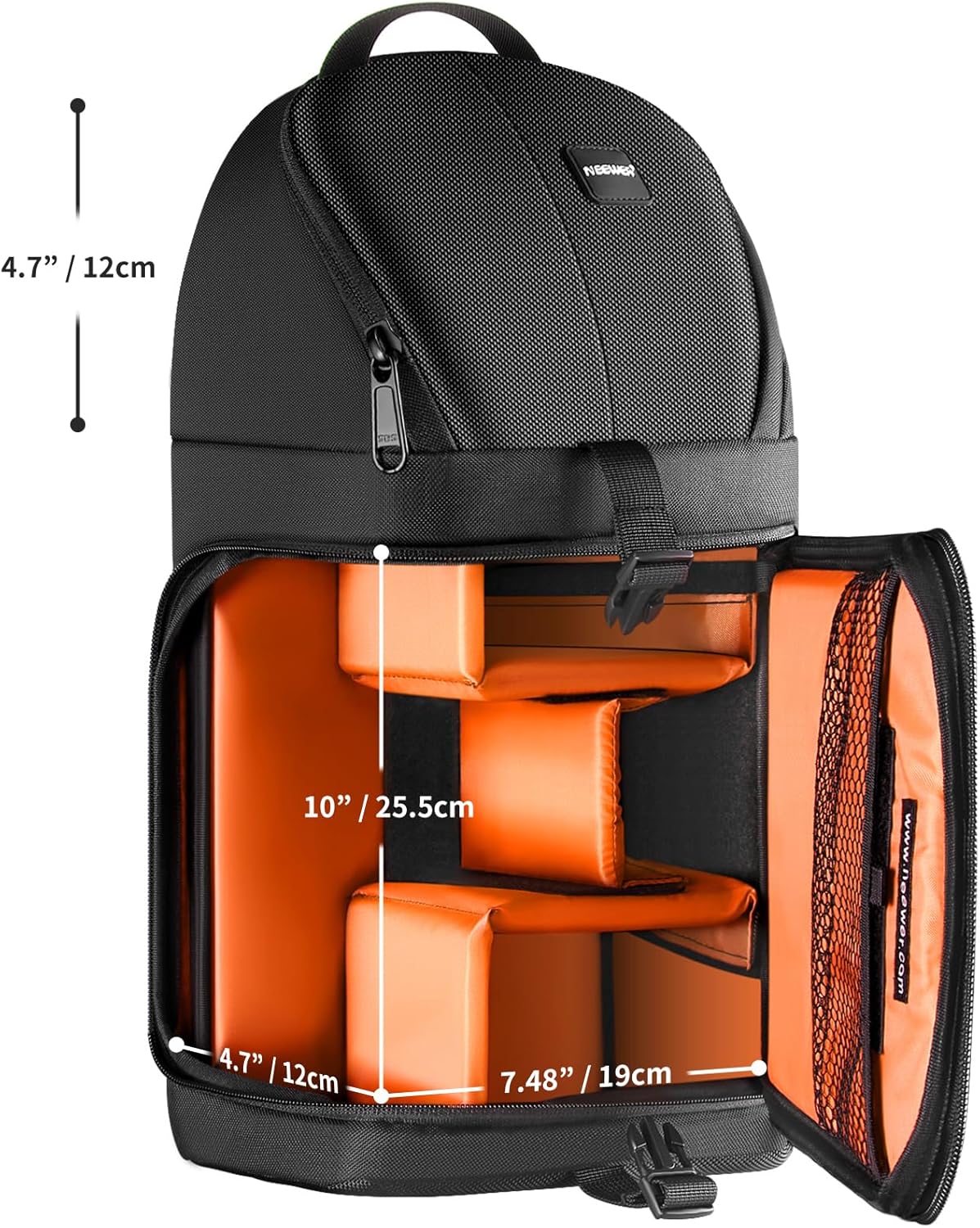 Neewer Professional DSLR Camera Case Sling Backpack with Waterproof Interior
