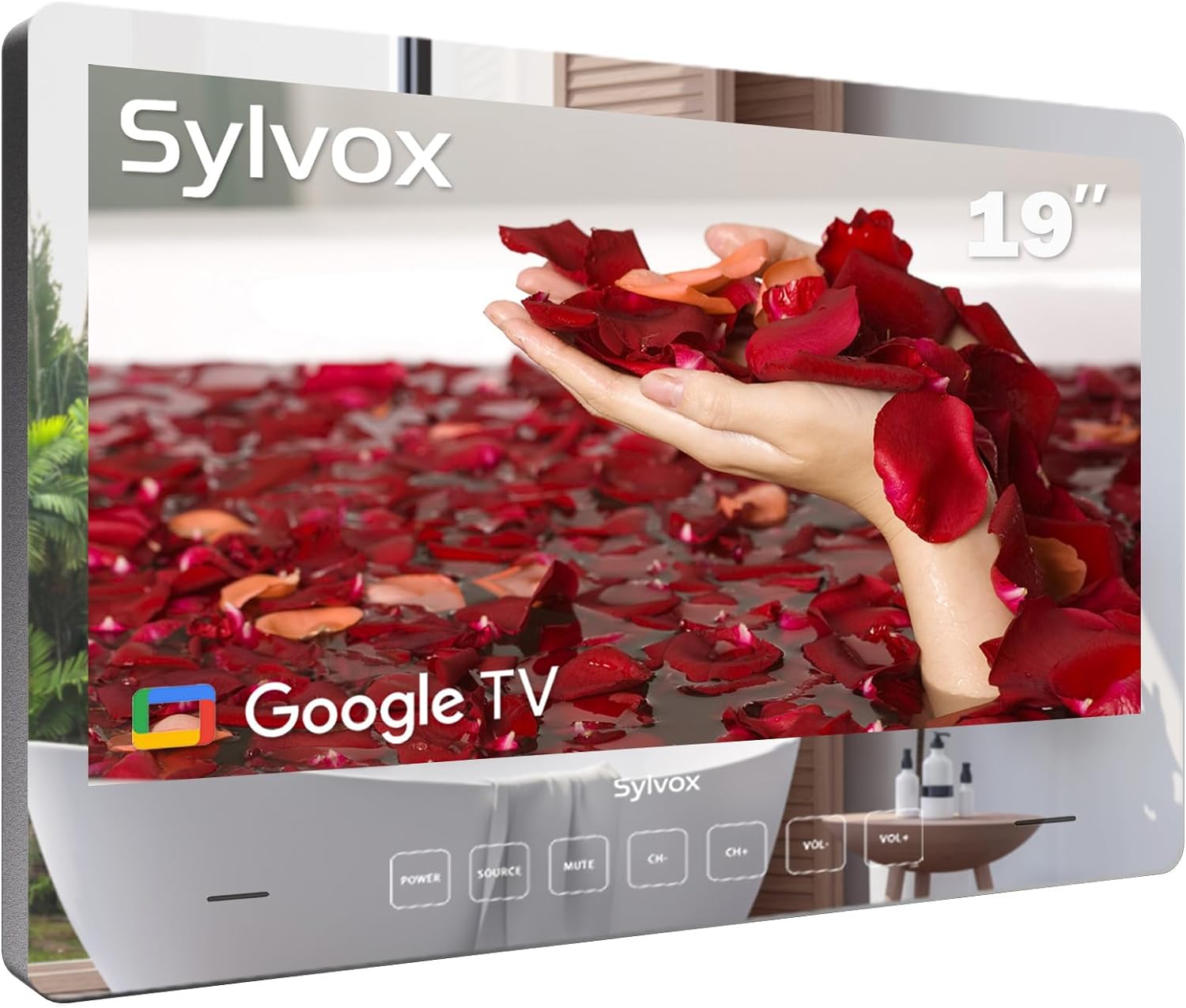SYLVOX 19 Inch Smart TV Magic Mirror Waterproof