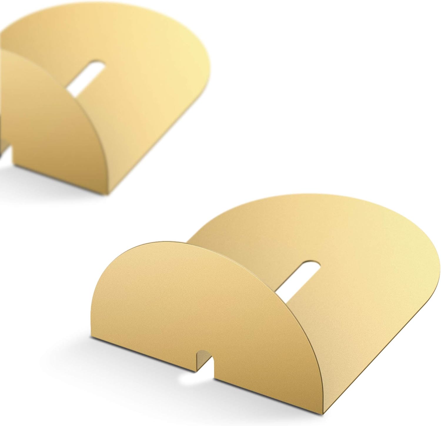 Ondeam Runway Gold Bookends 1 Pair Metal Holders