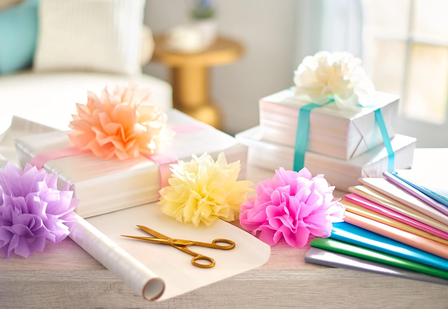 American Greetings 200 Sheets 20x20 Inch Pastel Tissue Paper for All Occasions