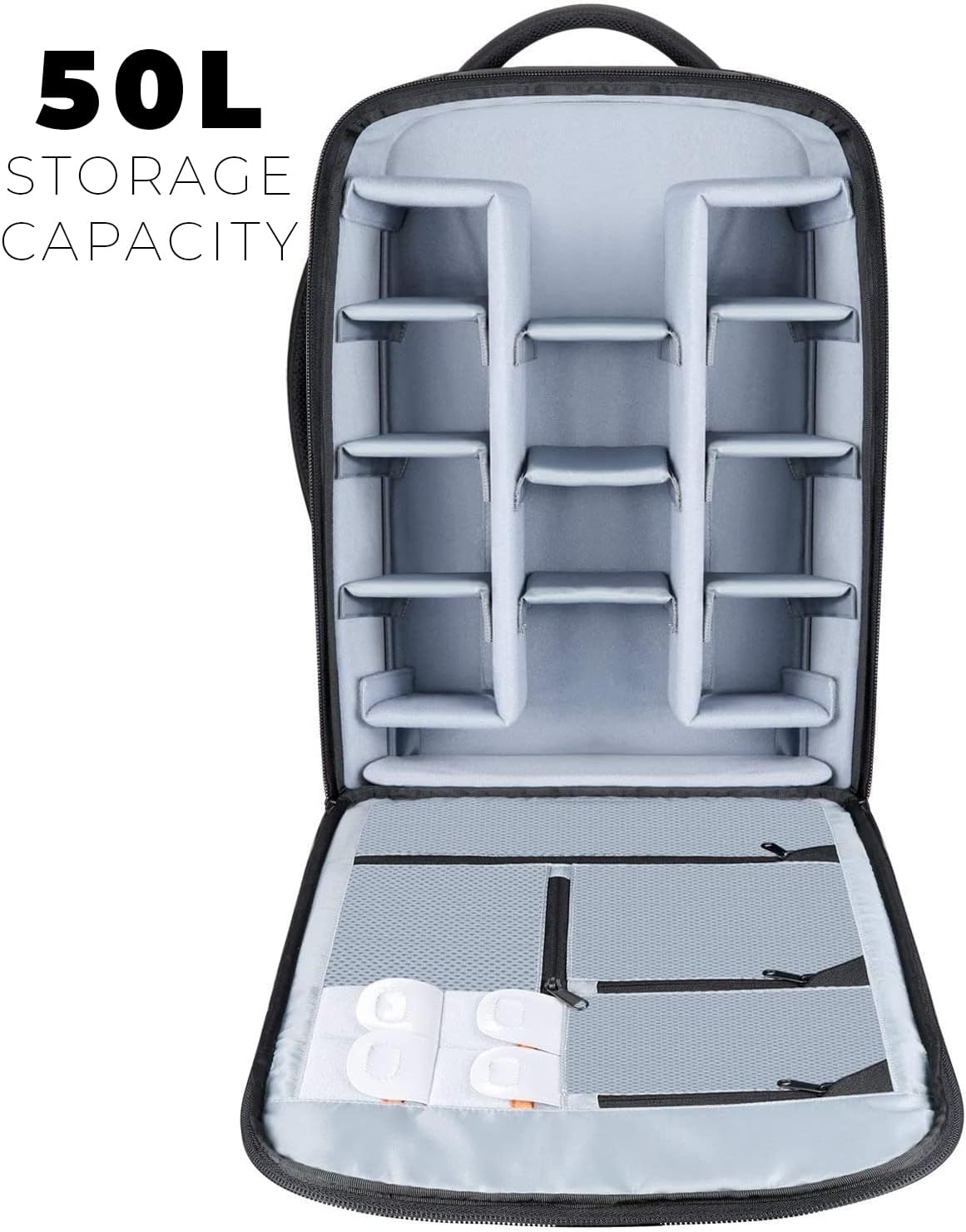 Wheeled Camera Backpack 20 with Telescoping Handle and Detachable Compartments