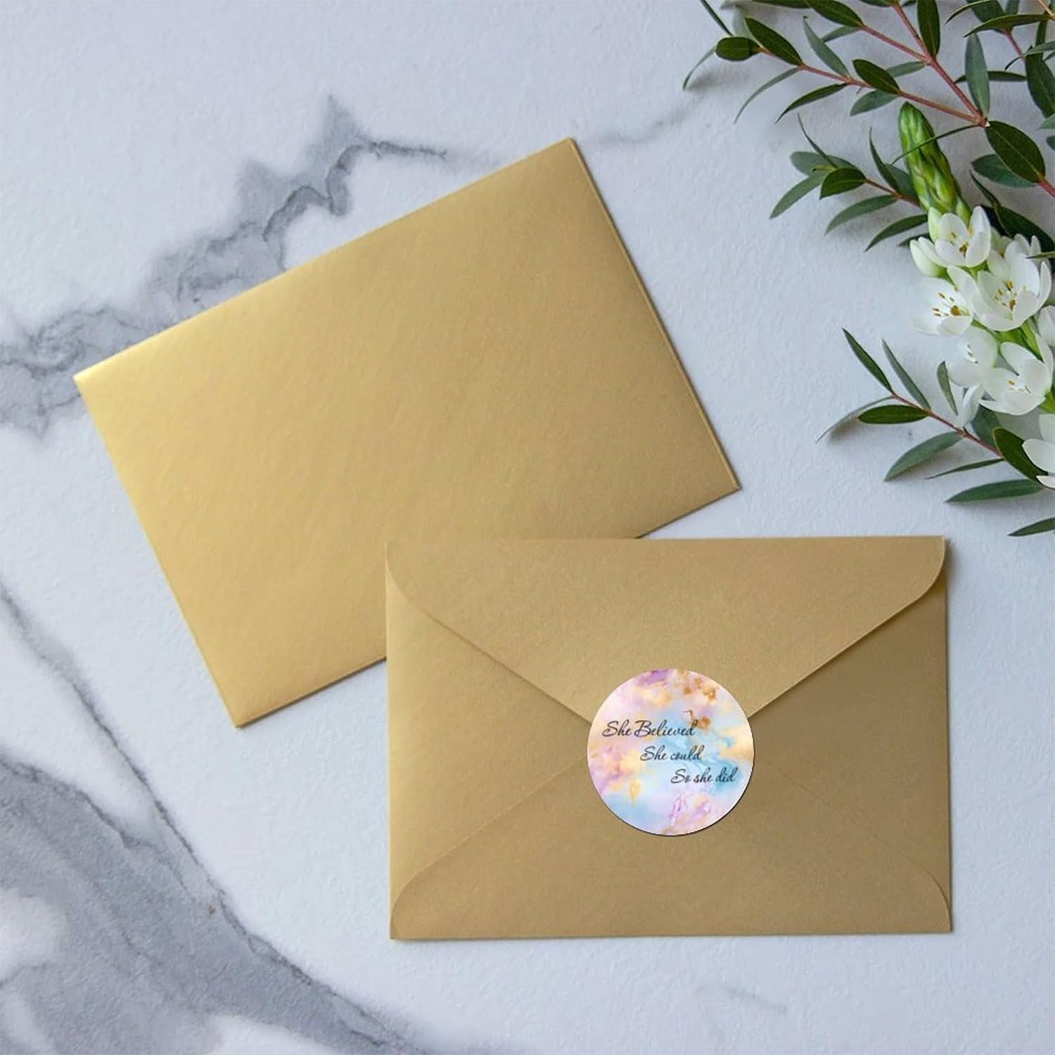 3in Round Label Stickers 100pcs Quotes Decals for Envelopes Bottles Boxes