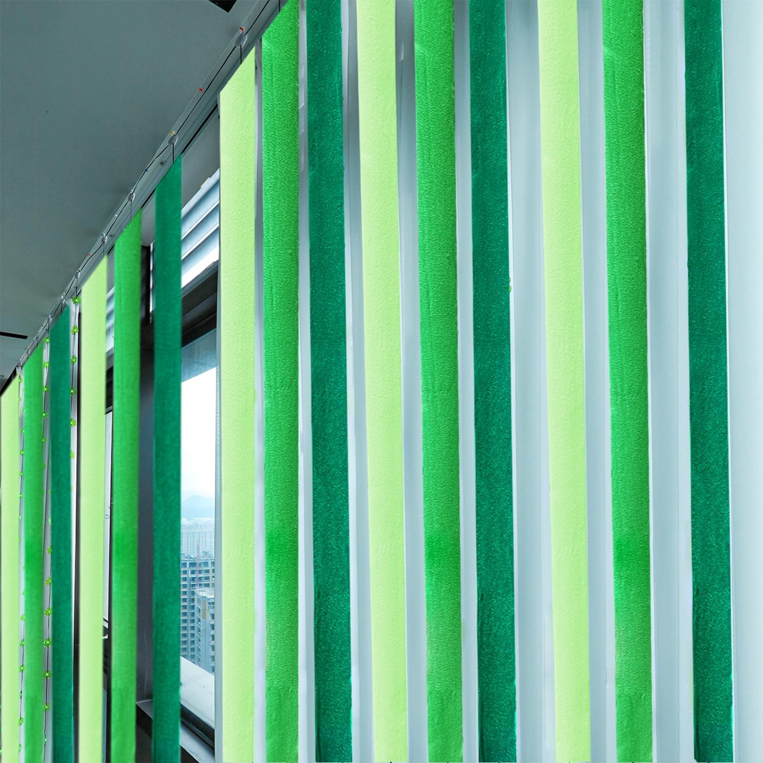 PheiLa Green Crepe Paper Streamers 6 Rolls 492ft