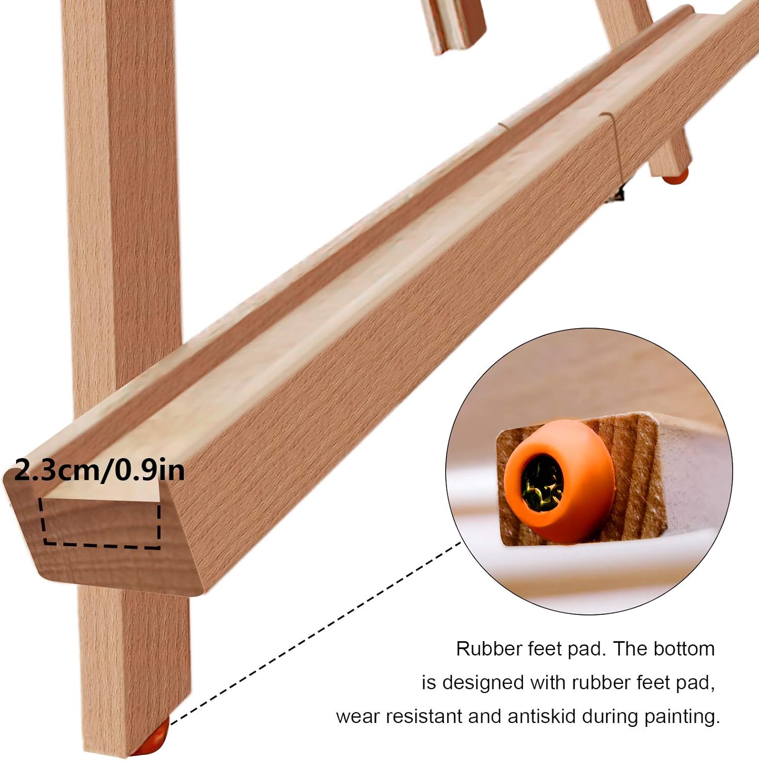 Miratuso 2 Pack A-Frame Painting Easel Portable Foldable Travel Stand