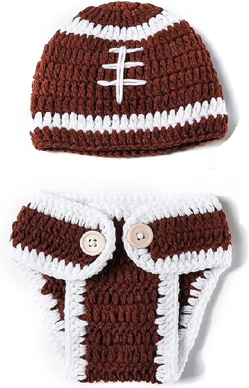 Qyeaber Newborn Baby Girl Crochet Costume