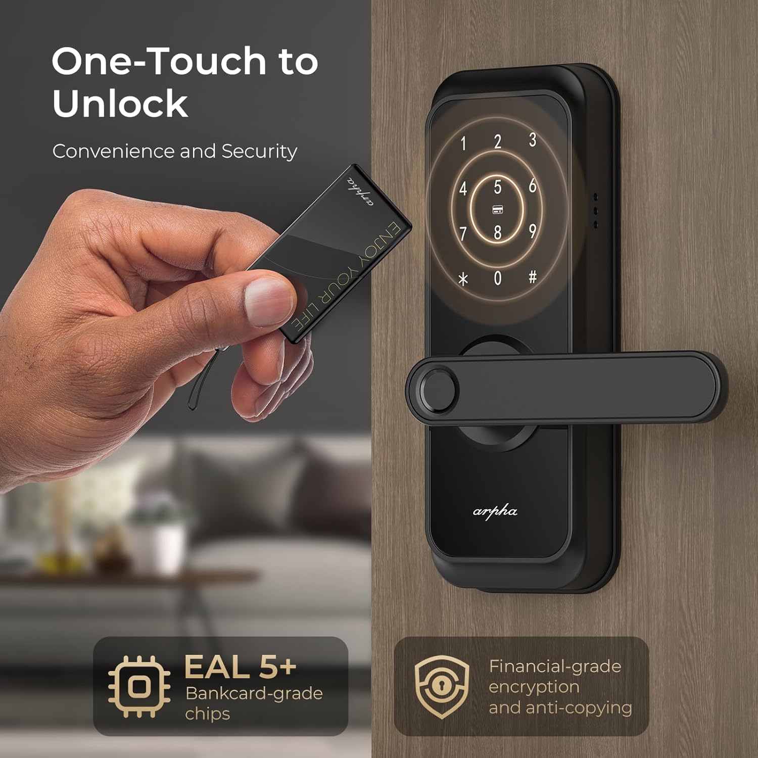 5-in-1 Keyless Entry Deadbolt with Fingerprint and APP Control