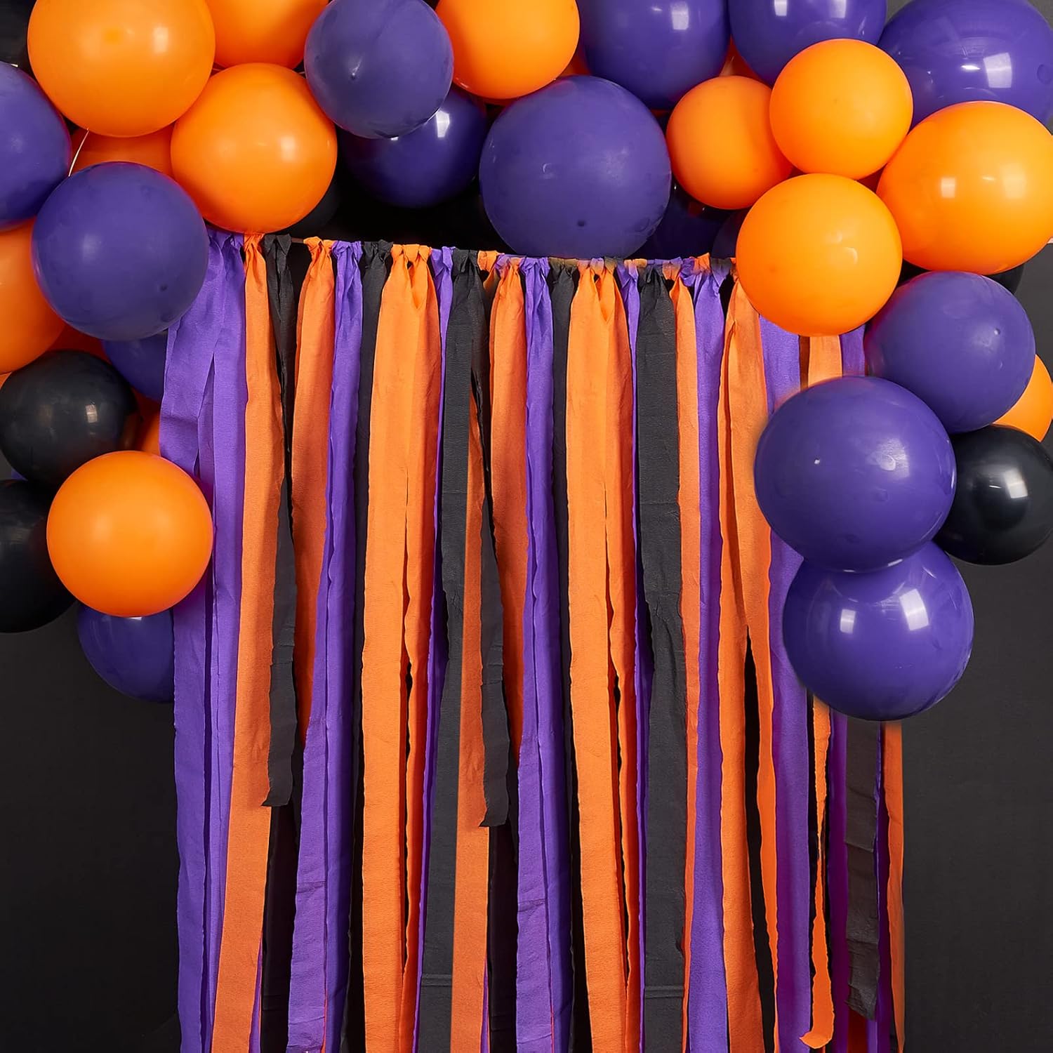 PartyWoo Crepe Paper Streamers 6 Rolls Halloween Decor