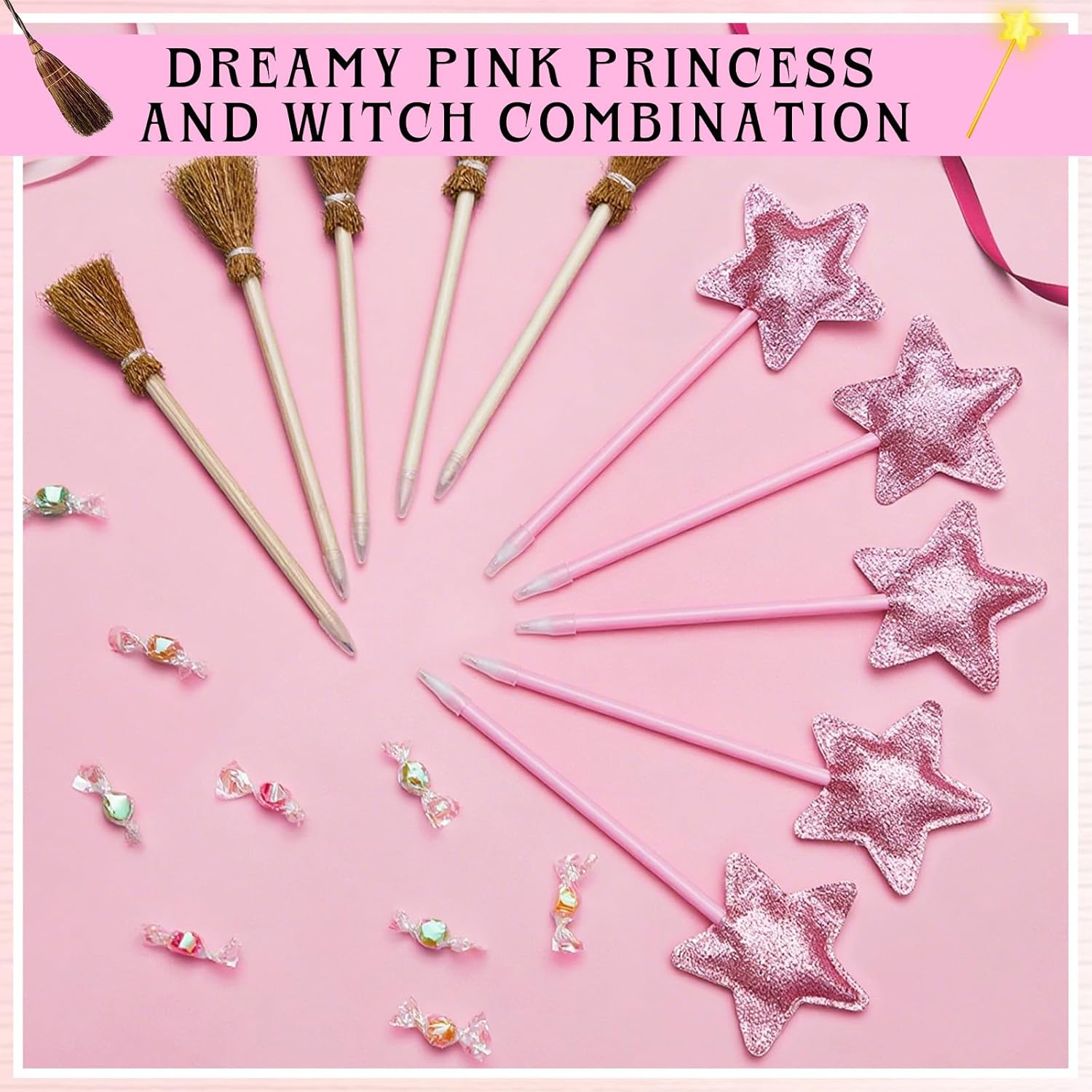 Geyoga 20 Pack Witch and Princess Party Favors