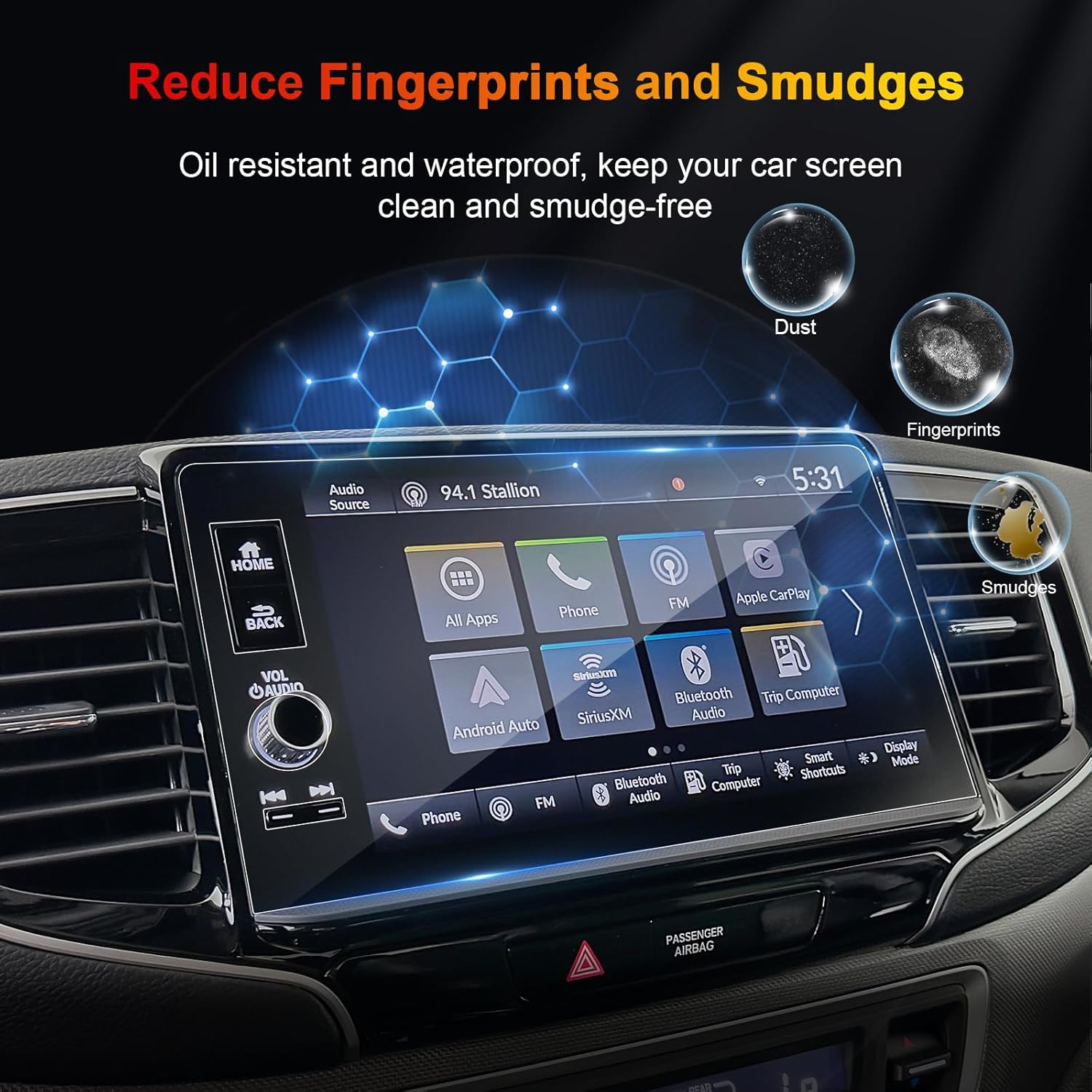 BSTW 2024 Ridgeline 9 Inch Tempered Glass Screen Protector