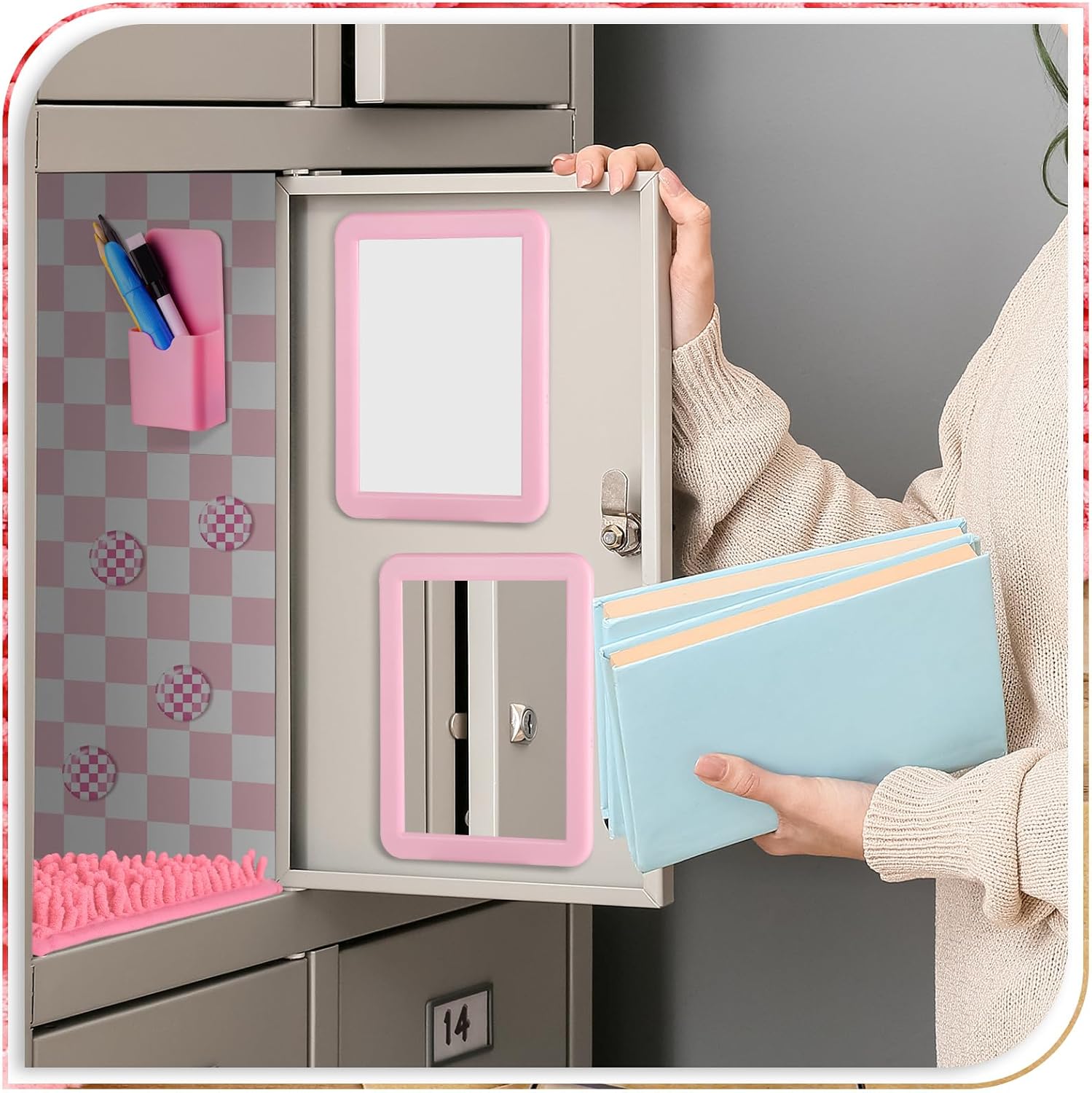 Eersida 23pcs Magnetic Locker Decorations for Girls
