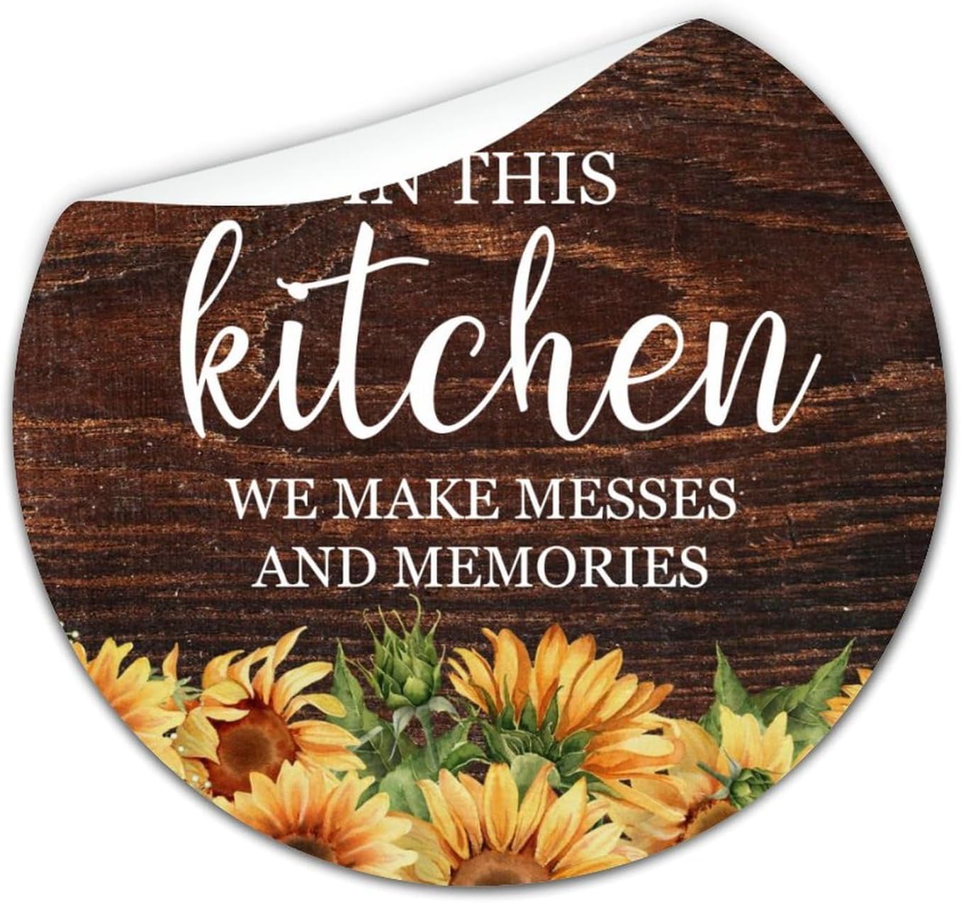 3 Inch Round Label Stickers 100pcs for Kitchen Quotes Seals