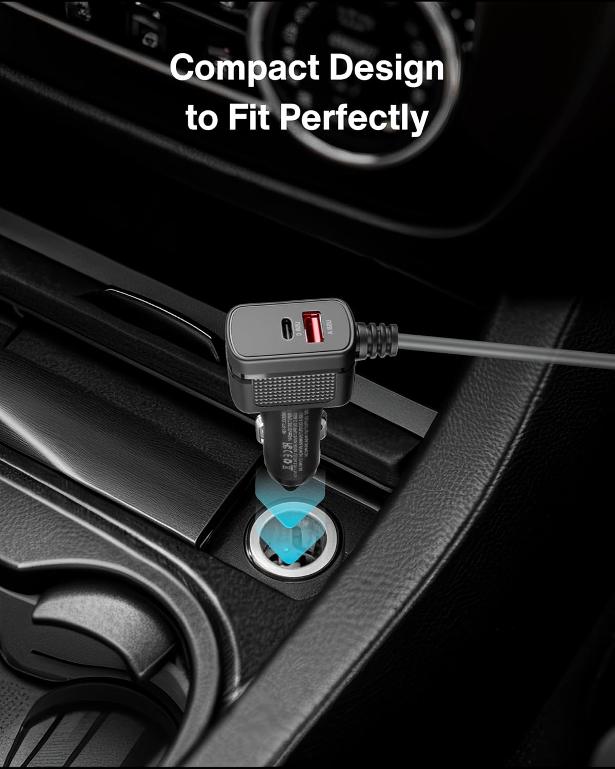 Steinwhale Car Charger Cable for Starlink Mini 65FT with Display