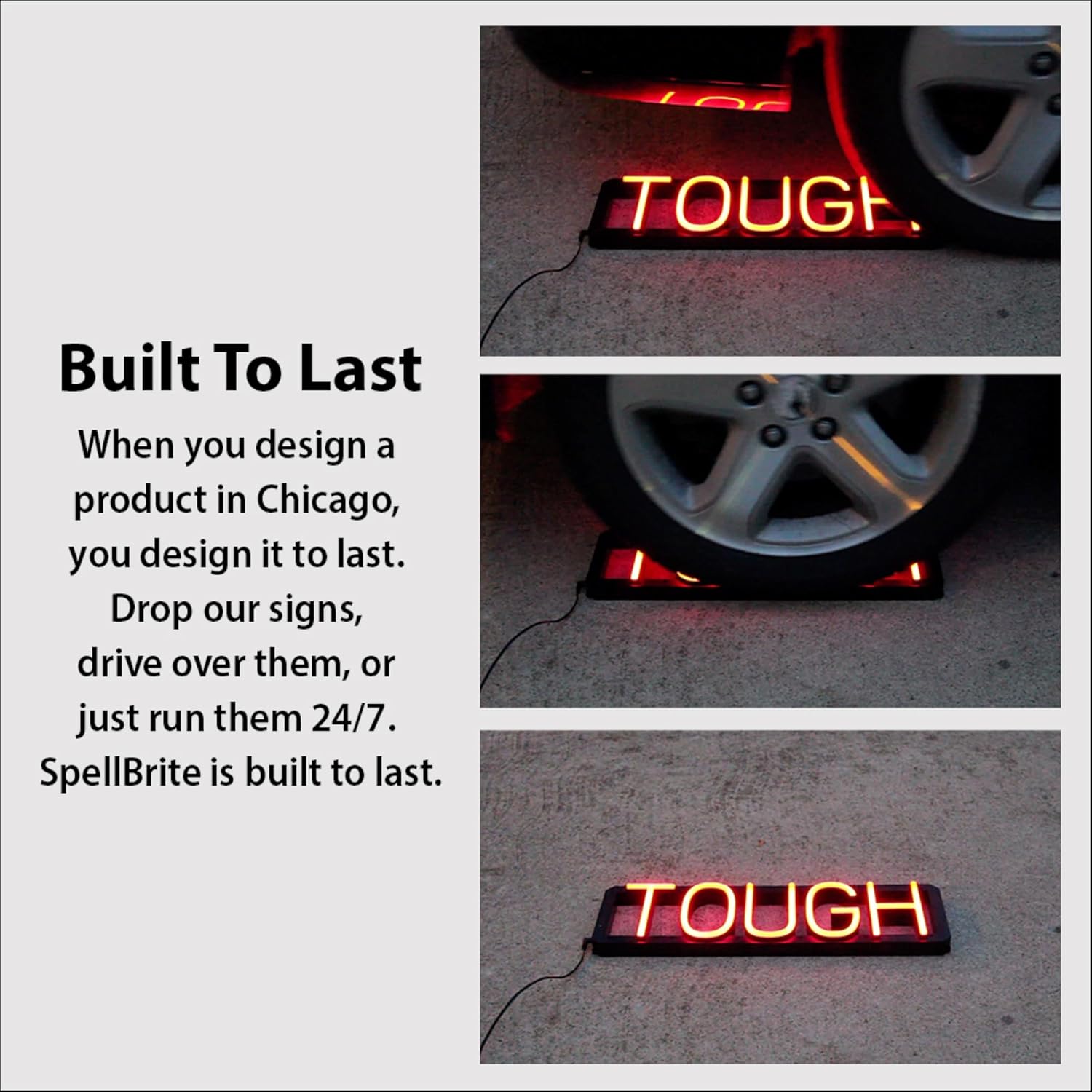 SpellBrite Photo Booth Sign for Businesses with Neon Look