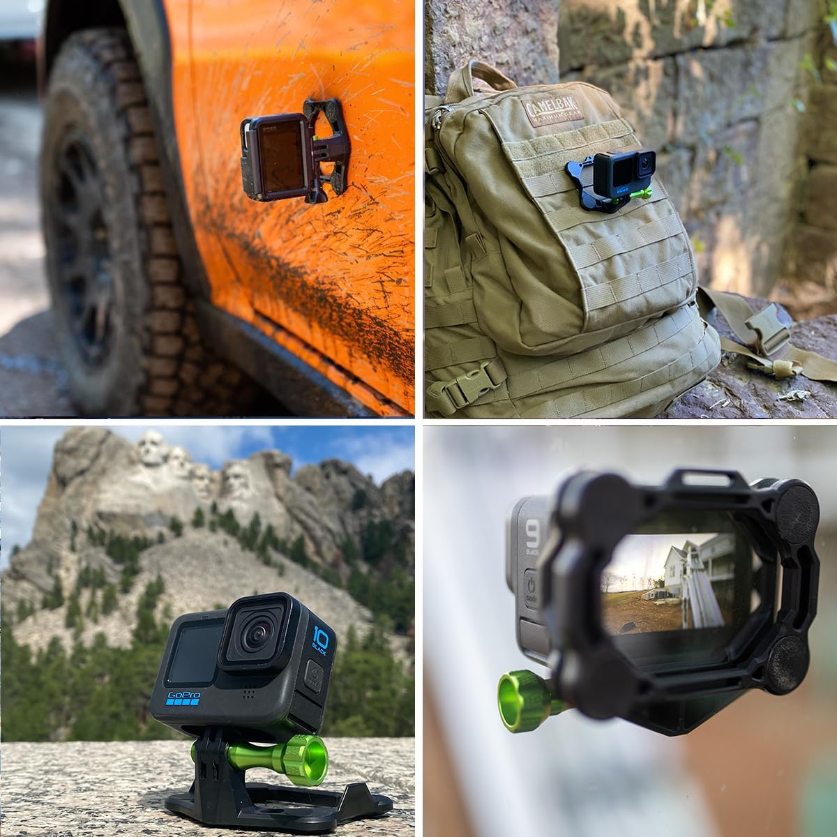 SNAP Mounts PRO Magnetic Camera Helmet Mount for GoPro
