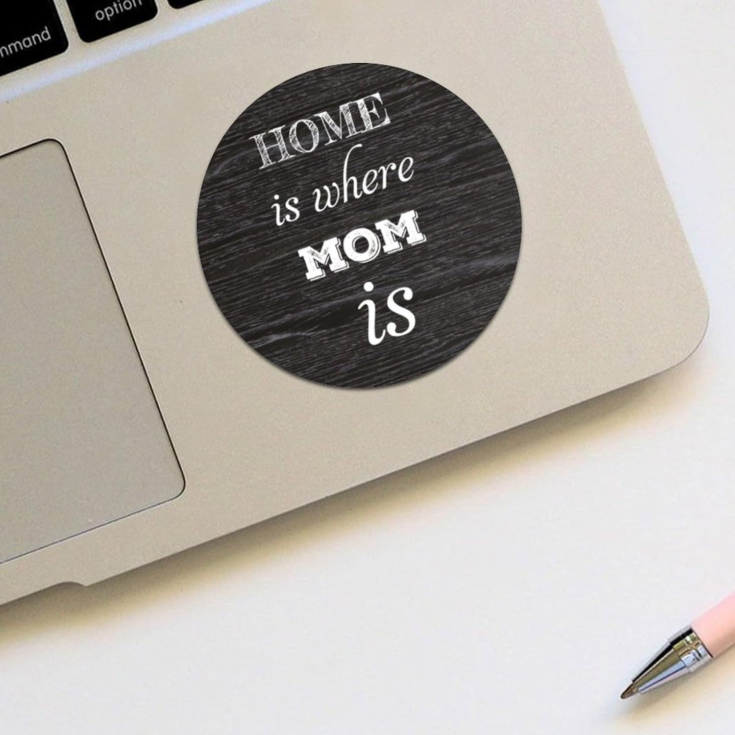 3in Round Label Stickers 100pcs for Home is Where Mom is Quotes