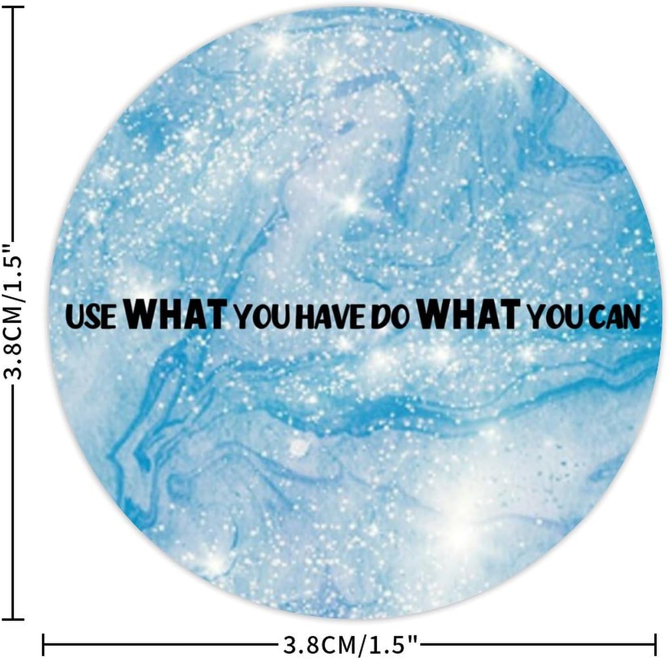 3in Round Label Stickers 100pcs Quotes Seals for Envelopes and Jars