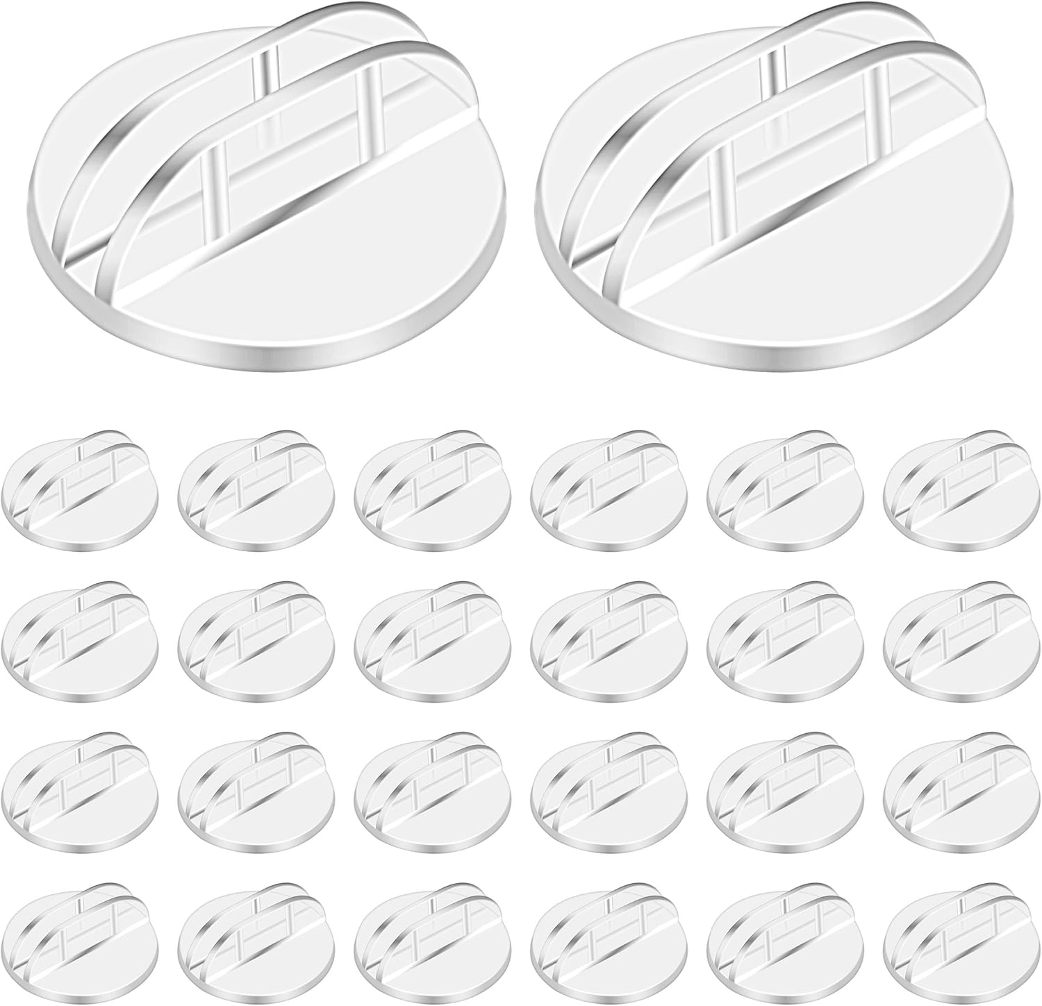 120 Pcs Transparent Plastic Card Holders