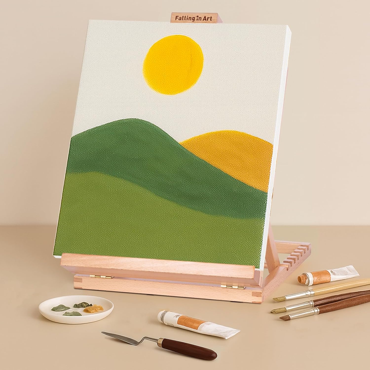 Falling in Art H-Frame Table Top Easel for Painting