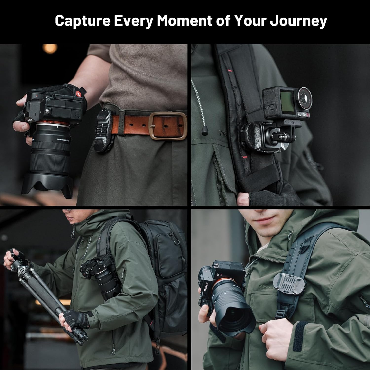 PGYTECH Beetle Camera Clip V2 Quick Release Backpack Mount