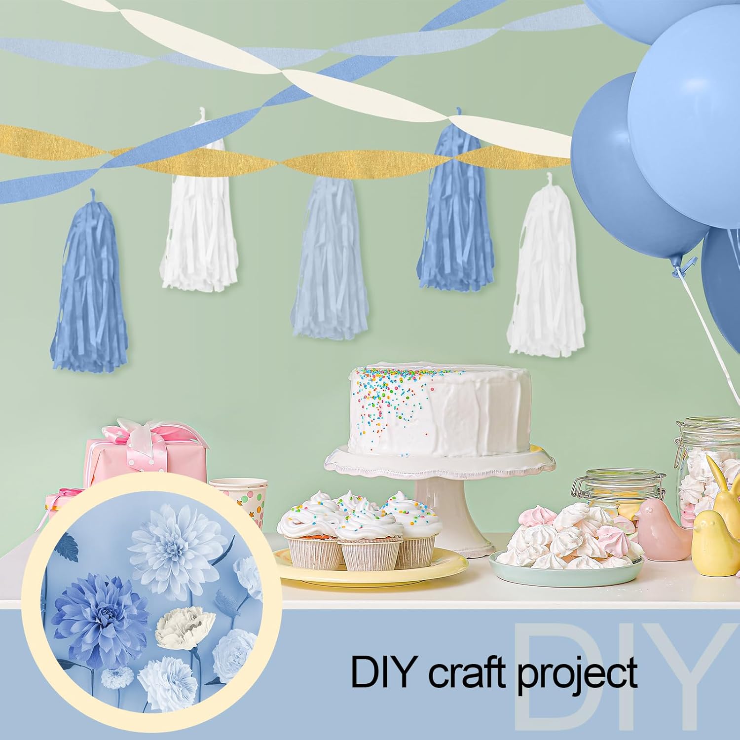 Kisston 10 Rolls Crepe Paper Streamers Decorations
