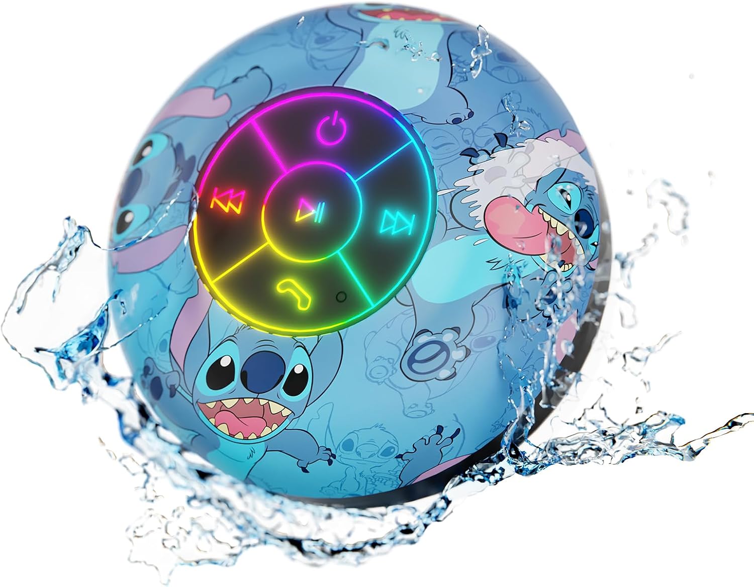 Disney Lilo and Stitch Bluetooth Shower Speaker with Suction Cup