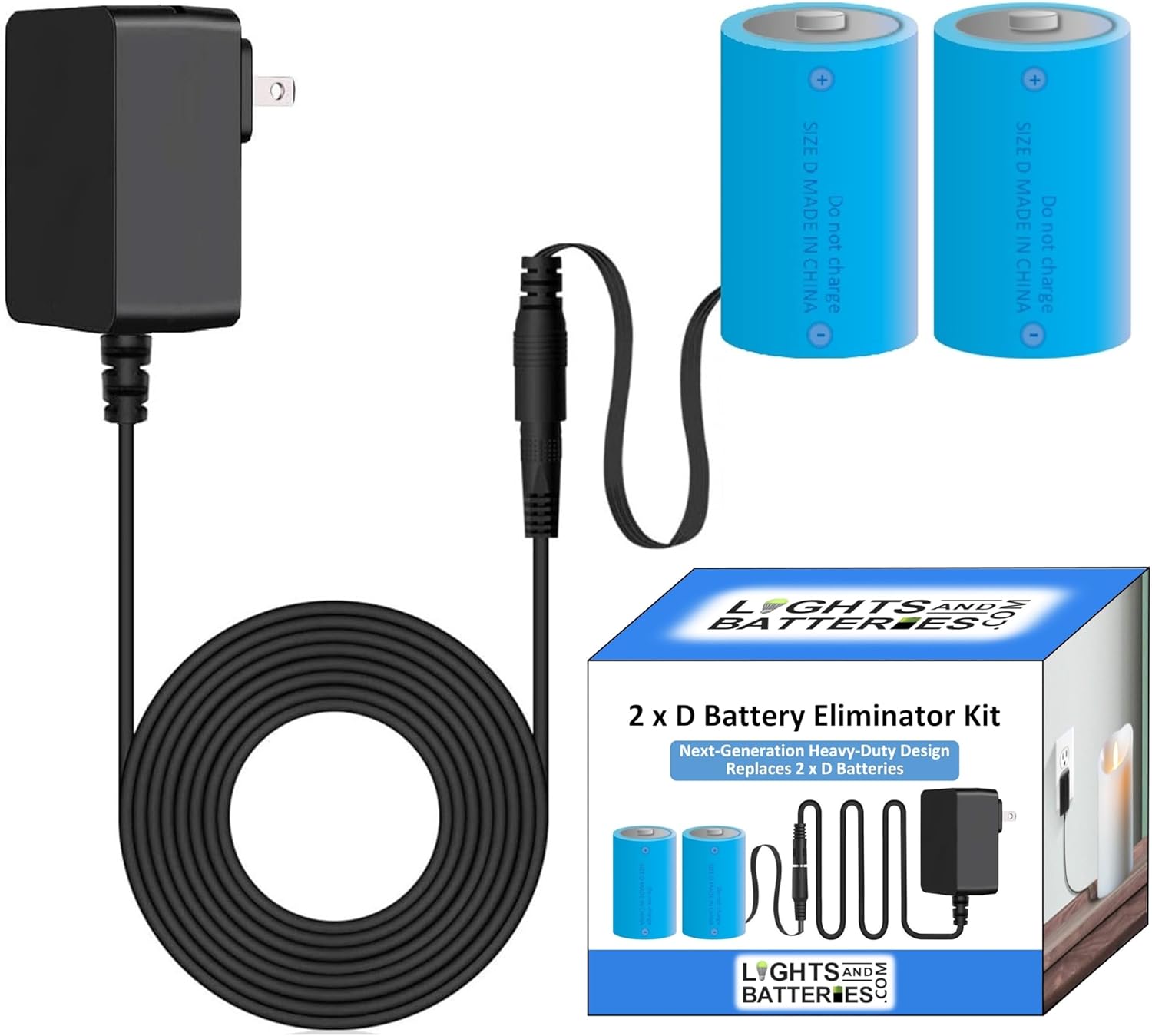 2 x D Next-Generation Heavy Duty Battery Replacement Kit