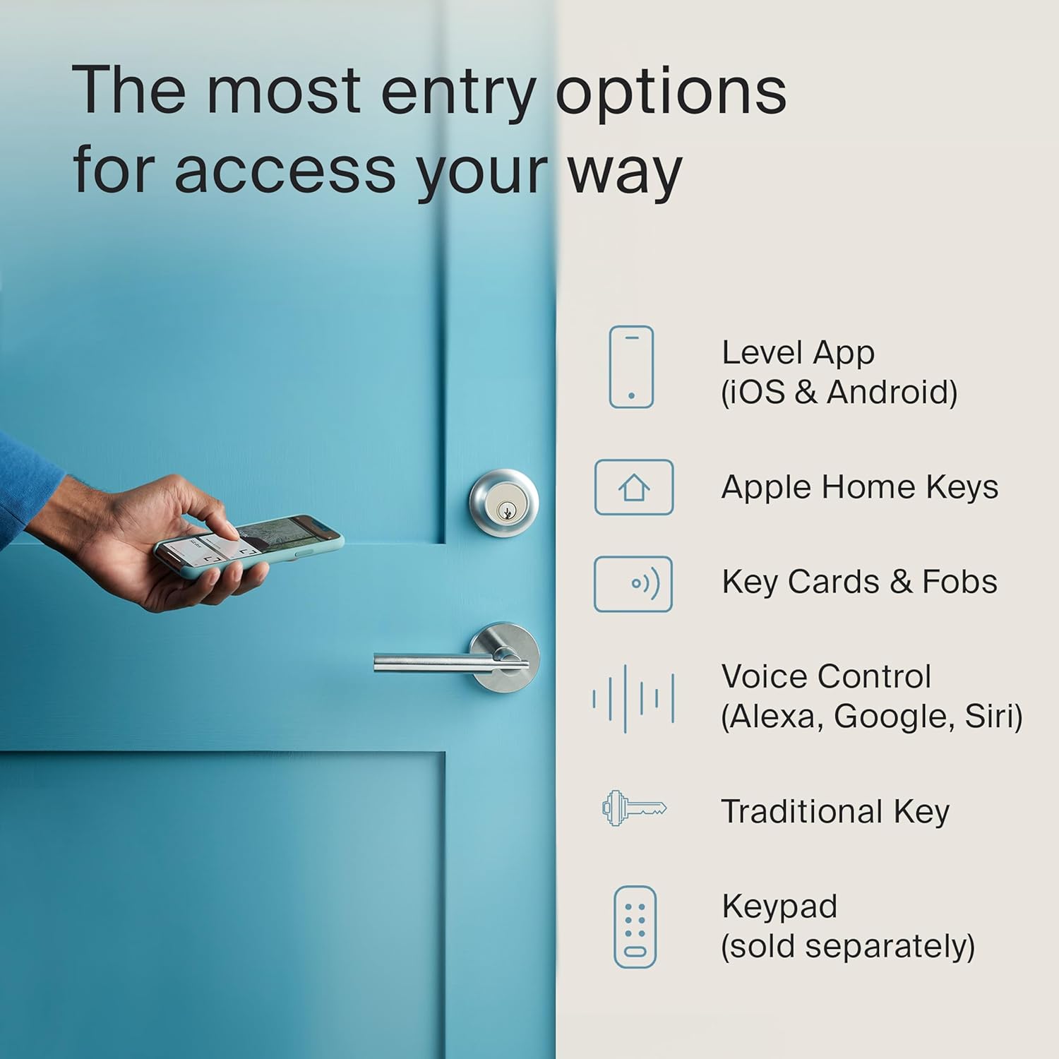 Level Lock Wi-Fi Smart Lock with Apple Home Keys