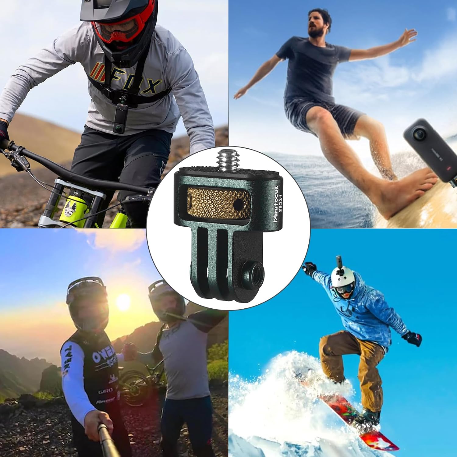 MINIFOCUS GoPro to 14 Adapter with Silicone Pad