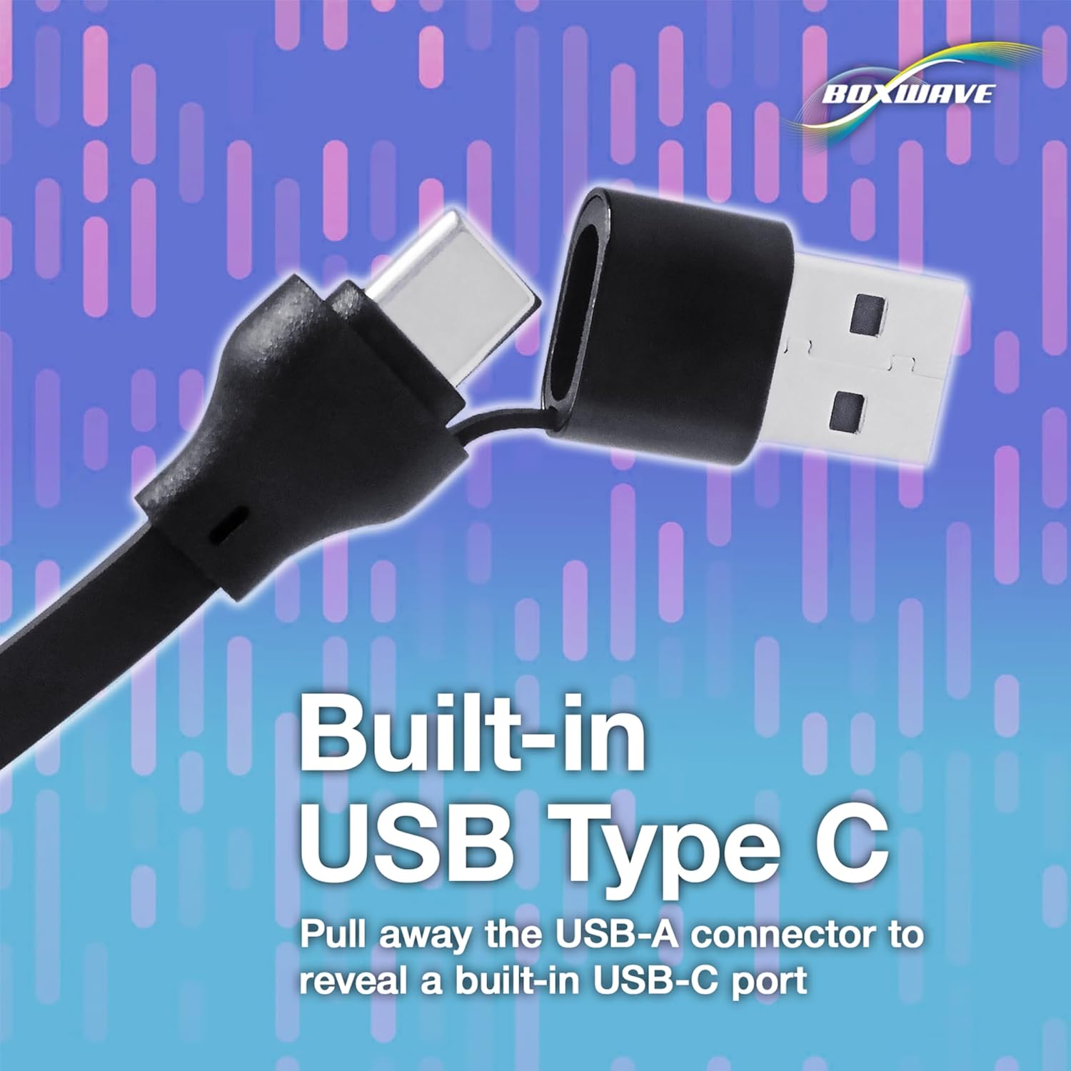 BoxWave Retractable USB Cable for OnLyee CR1024 Alarm Clock