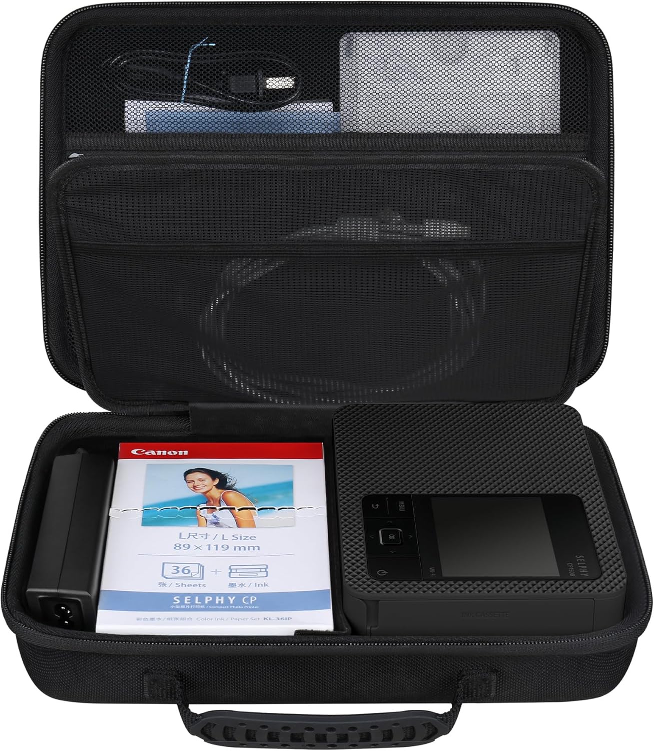 BOVKE Case for Canon SELPHY CP1500 Photo Printer Black