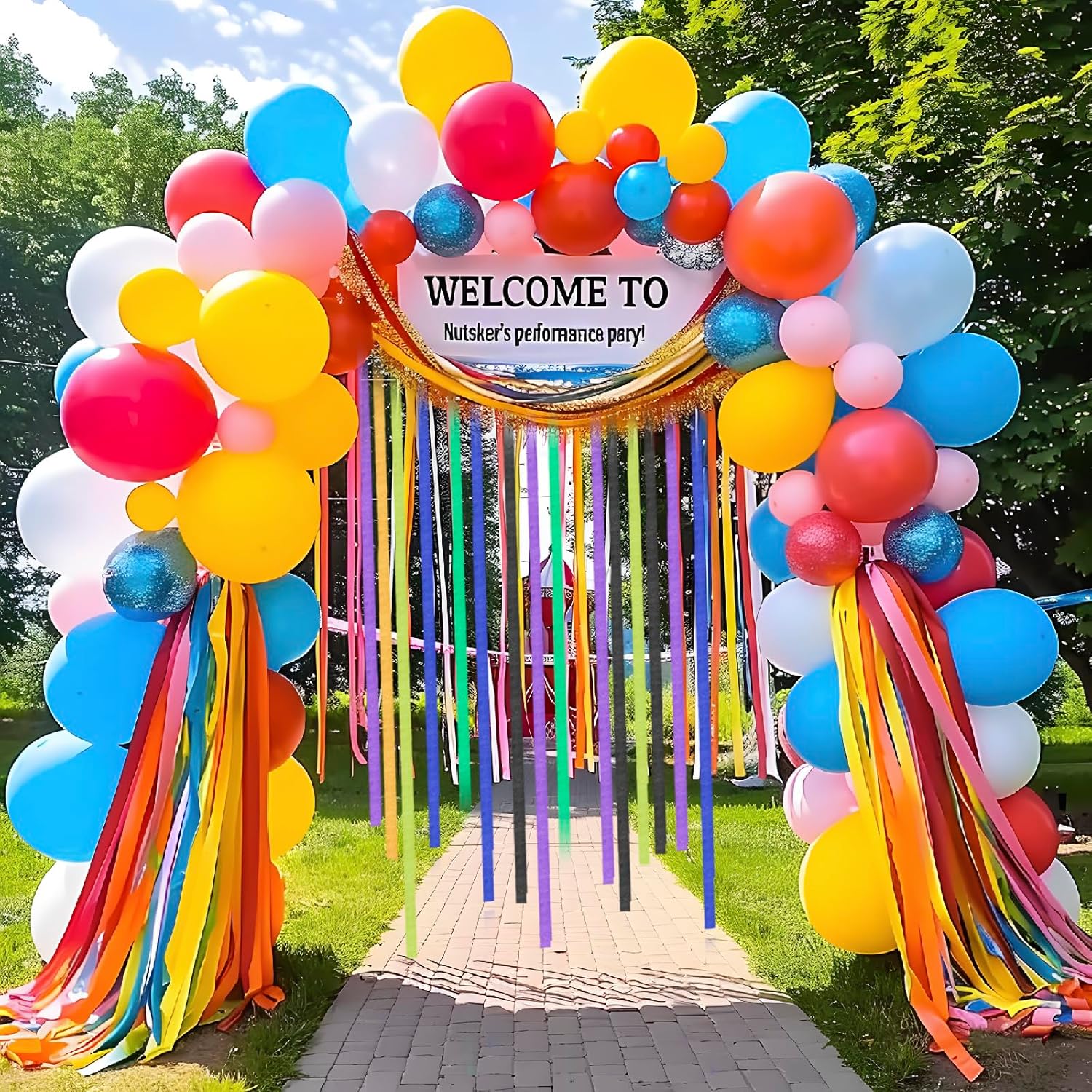 12 Rolls Crepe Paper Streamers for Party Decorations