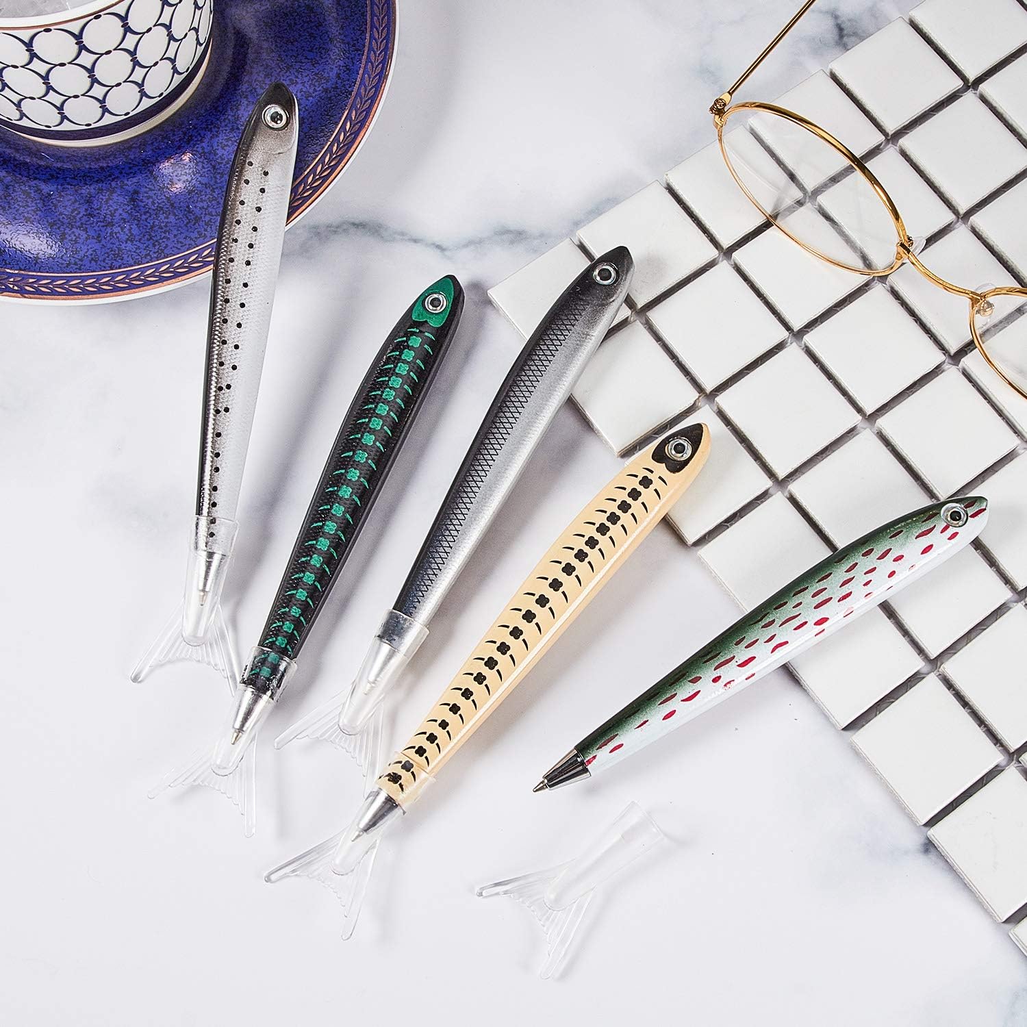Outus Fish Shape Ballpoint Pens 12 Pack