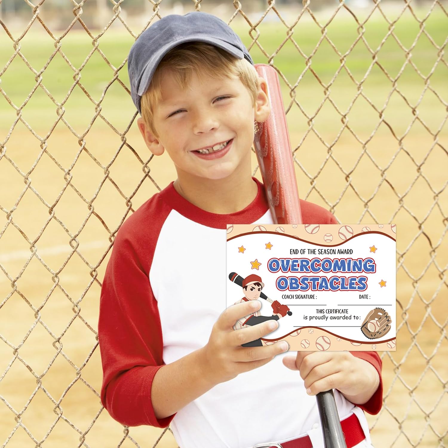Baseball Achievement Certificates 60Pcs Set