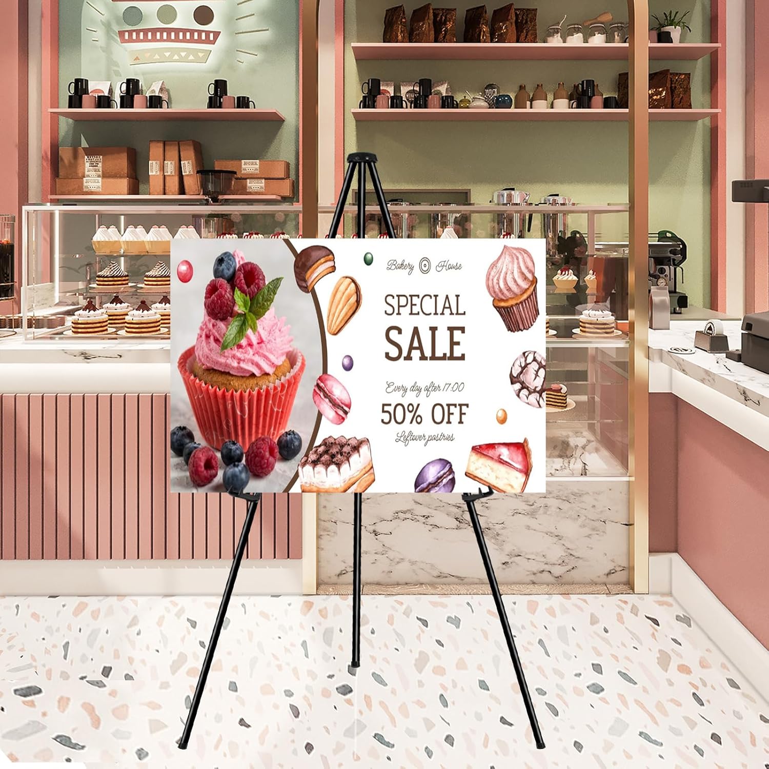 Instant Display Easel Stand 63 Collapsible Portable Art Easel