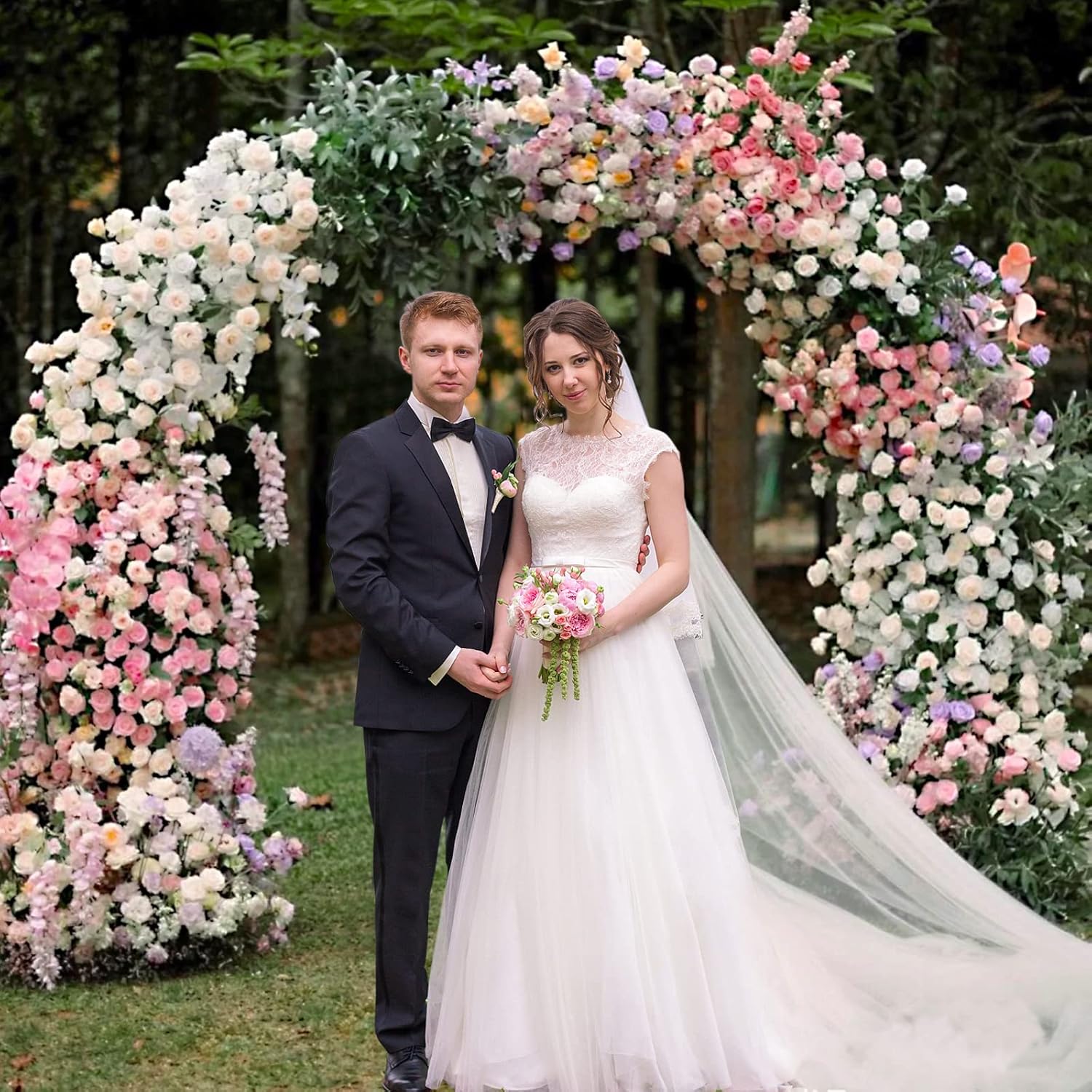 Sturdy 72FT Gold Metal Wedding Arch Stand