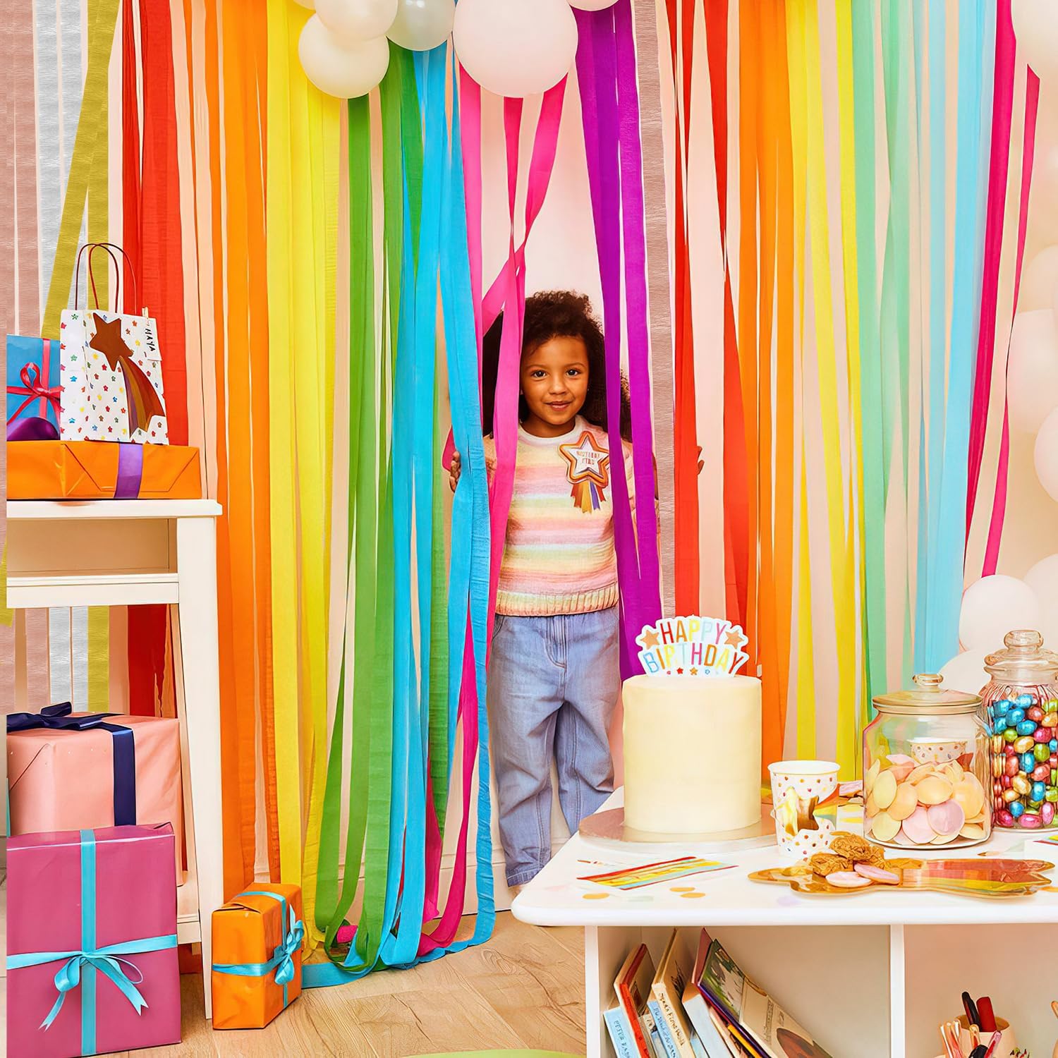 Crepe Paper Streamers - 6 Rolls 492ft Pink Party Decorations