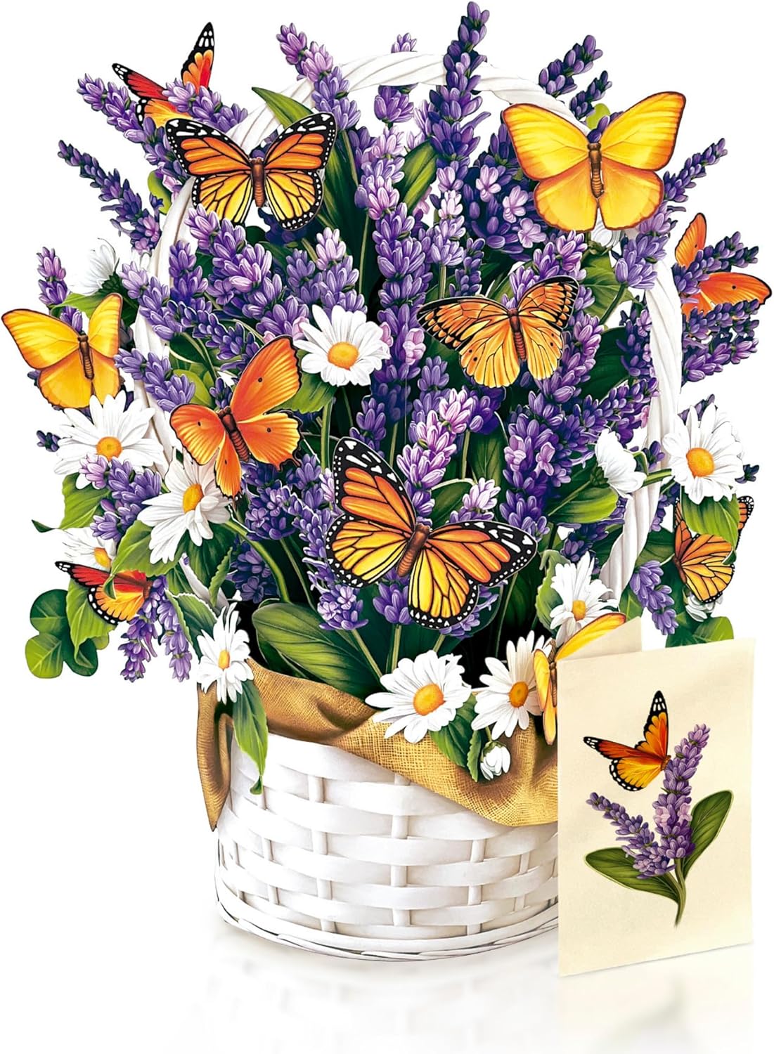 Freshcut Paper Pop Up Cards Lavender Butterflies