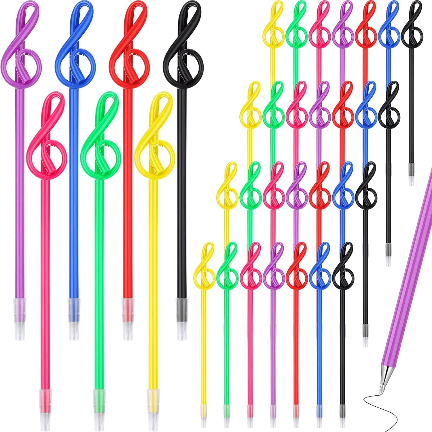 Lincia 100 Pcs Musical Note Ballpoint Pens