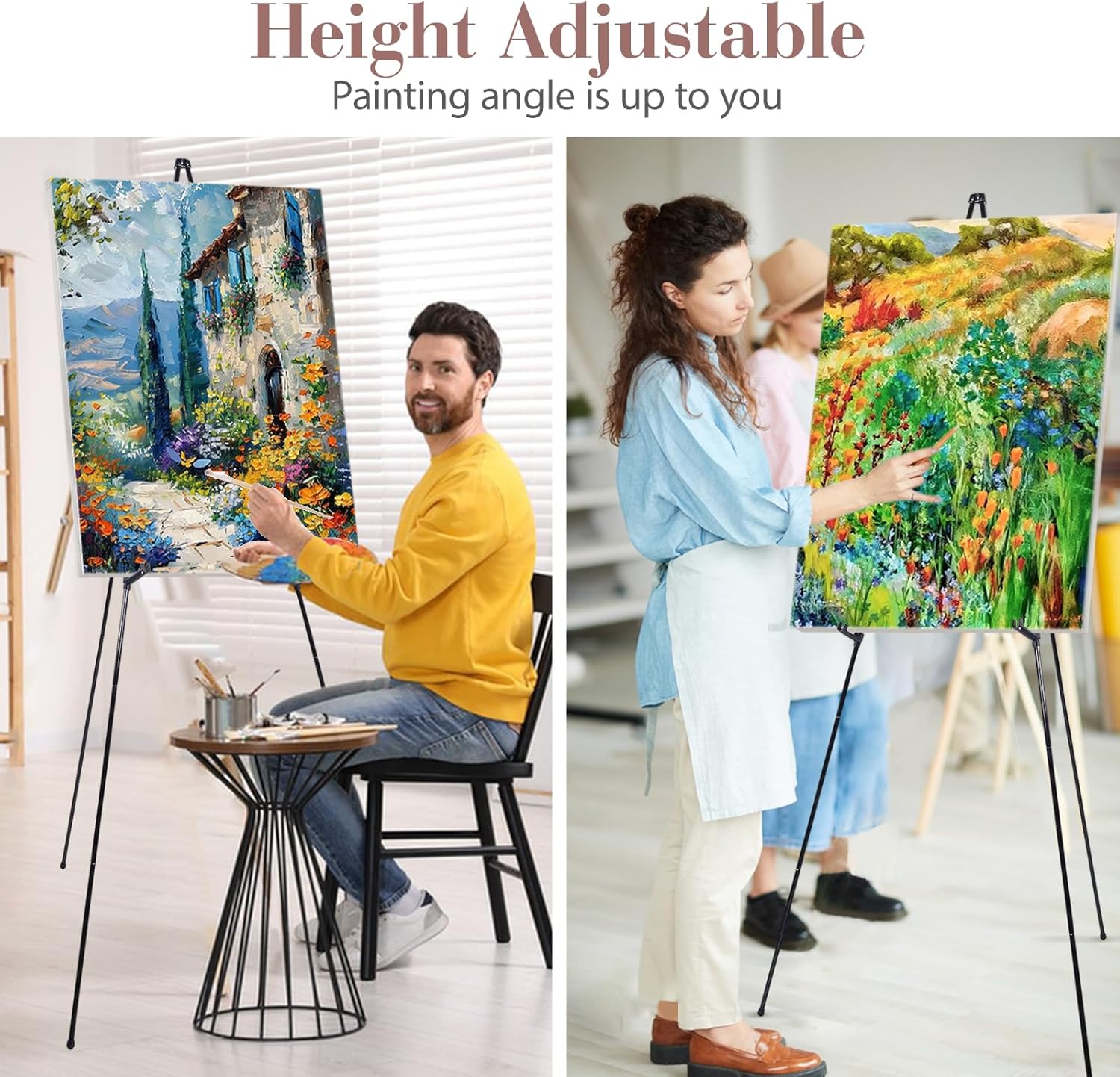 AZEAM 10 Pack 63 Inch Adjustable Easel Stand