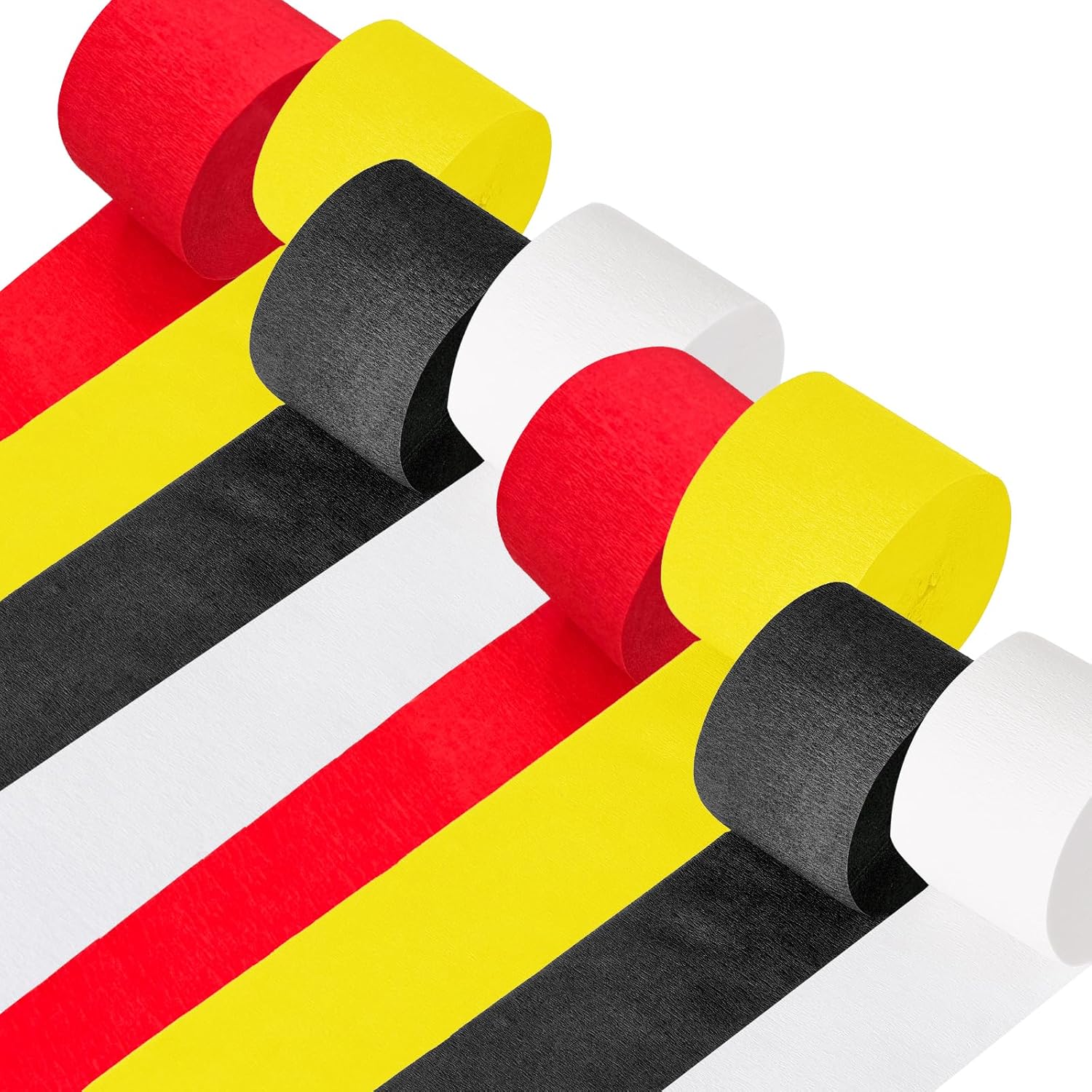 Cartoon Monster Birthday Decorations 8 Rolls Crepe Paper Streamers