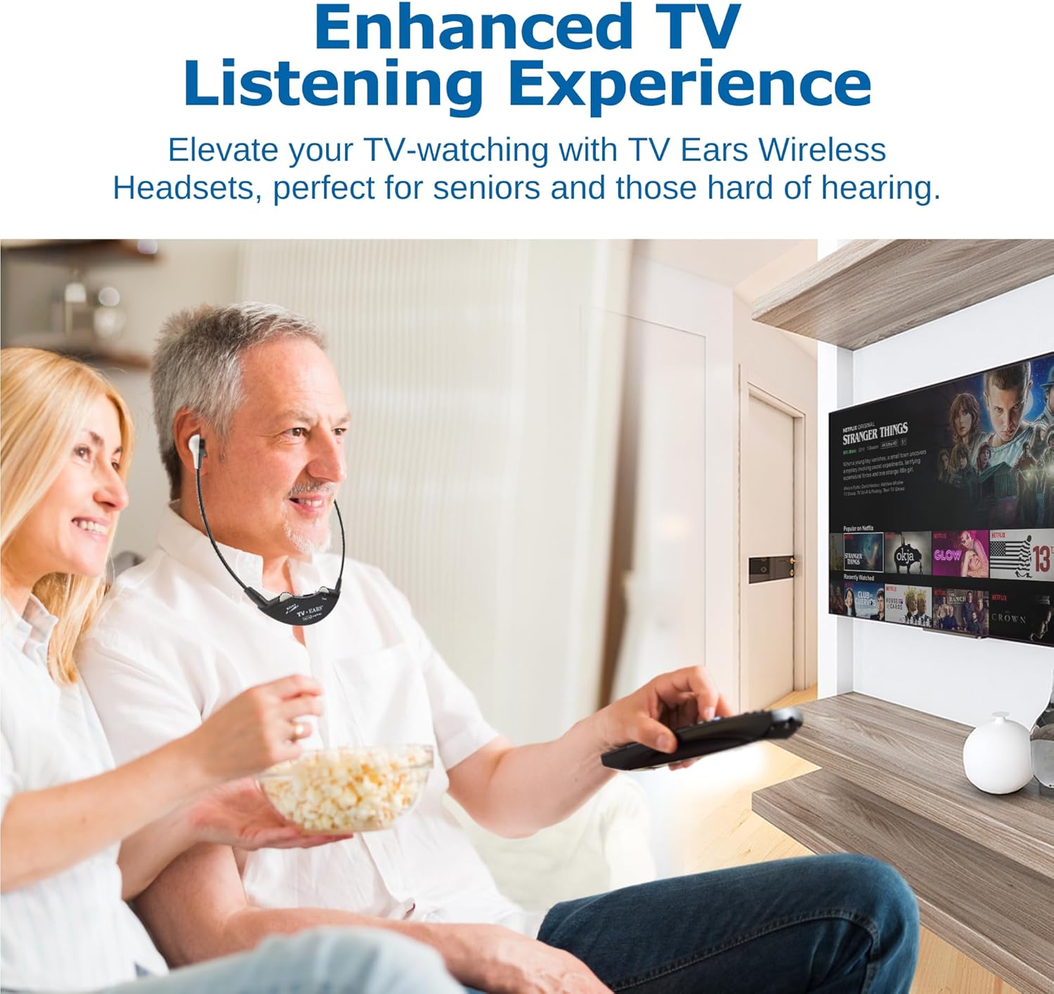 TV Ears Long Range Digital Wireless Headset System 1 Pair