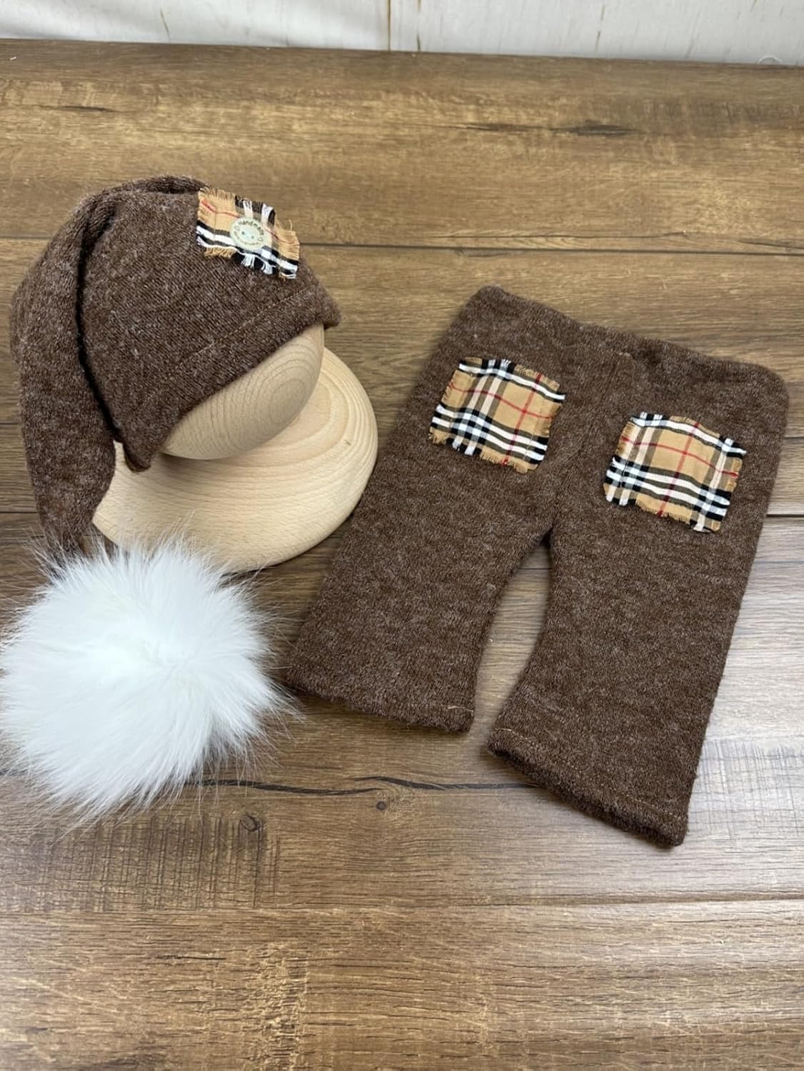 Vomdrok Newborn Boy Hat and Pants Set