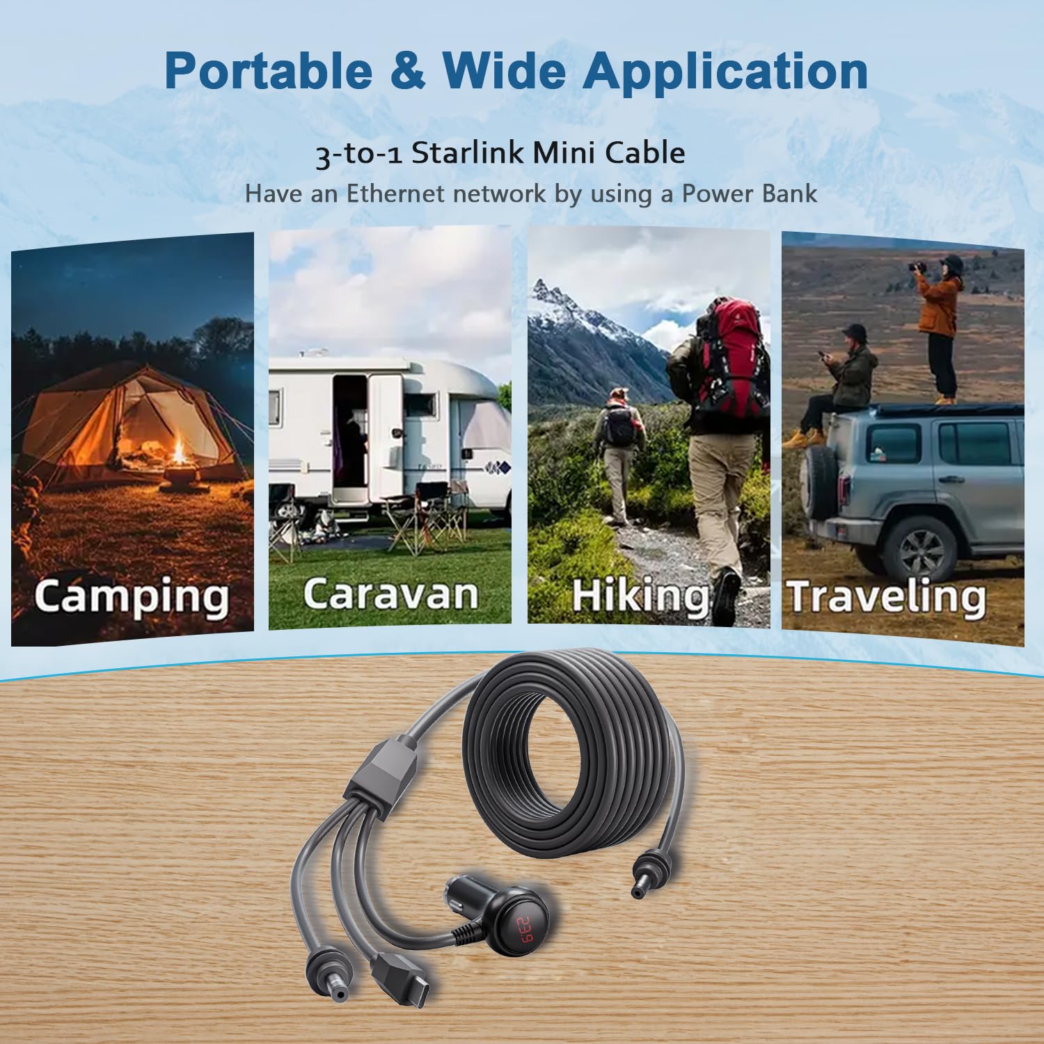 GemCoo Starlink Mini 3 in 1 Car Charger Cable