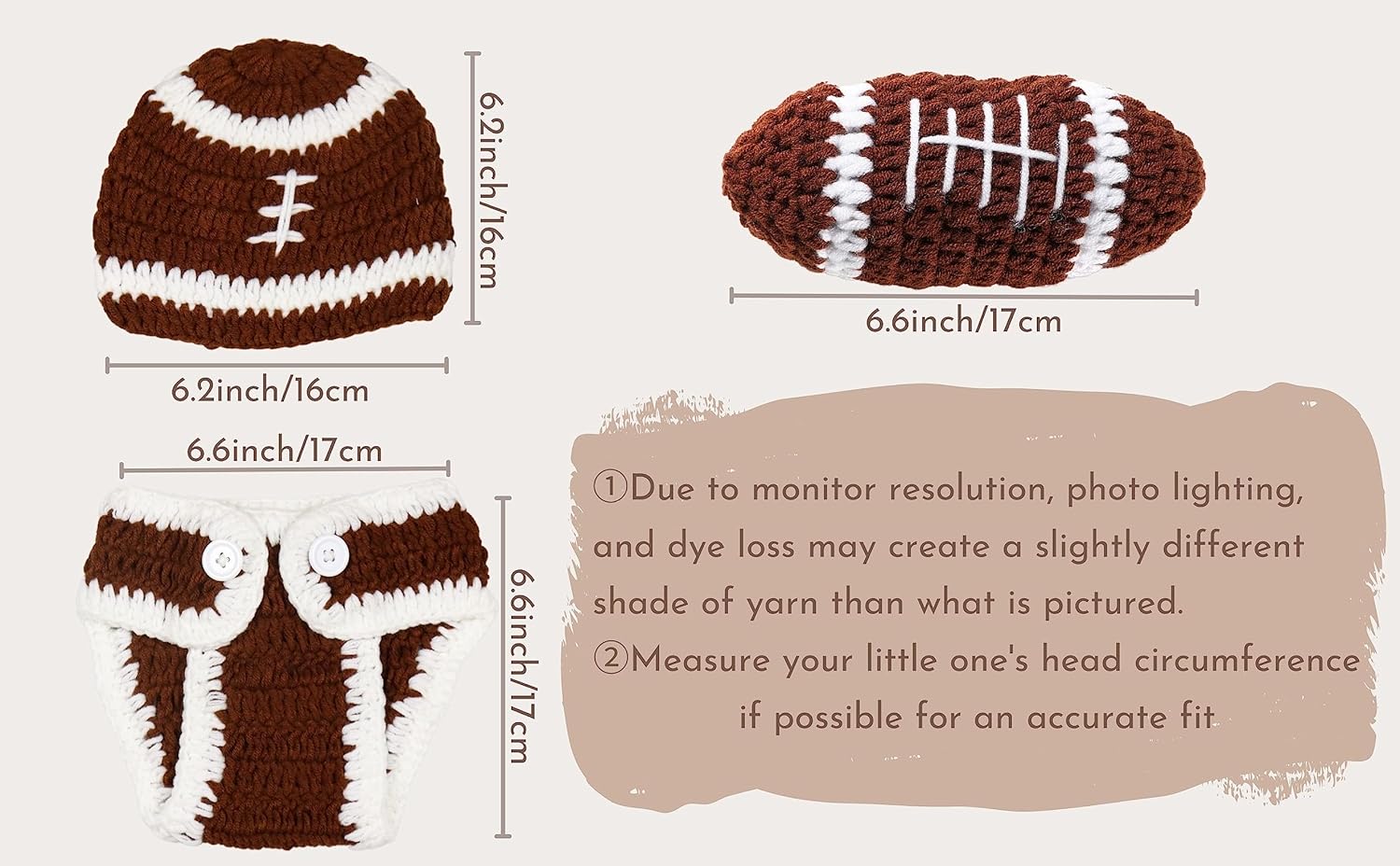 Baby Football Photography Outfit 0-1 Month