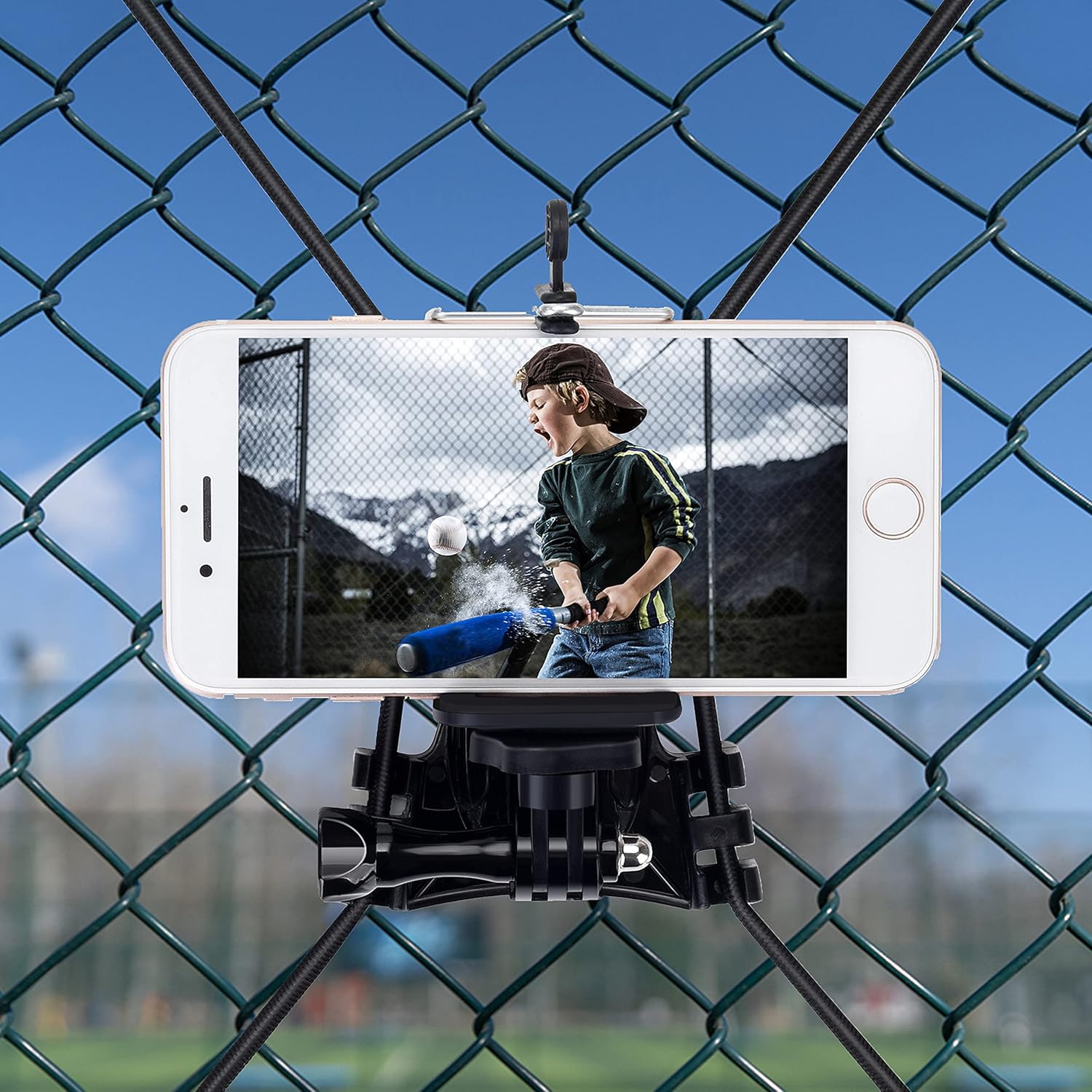 Suptig Net Fence Tree Pole Mounts - GoPro Phone Compatible