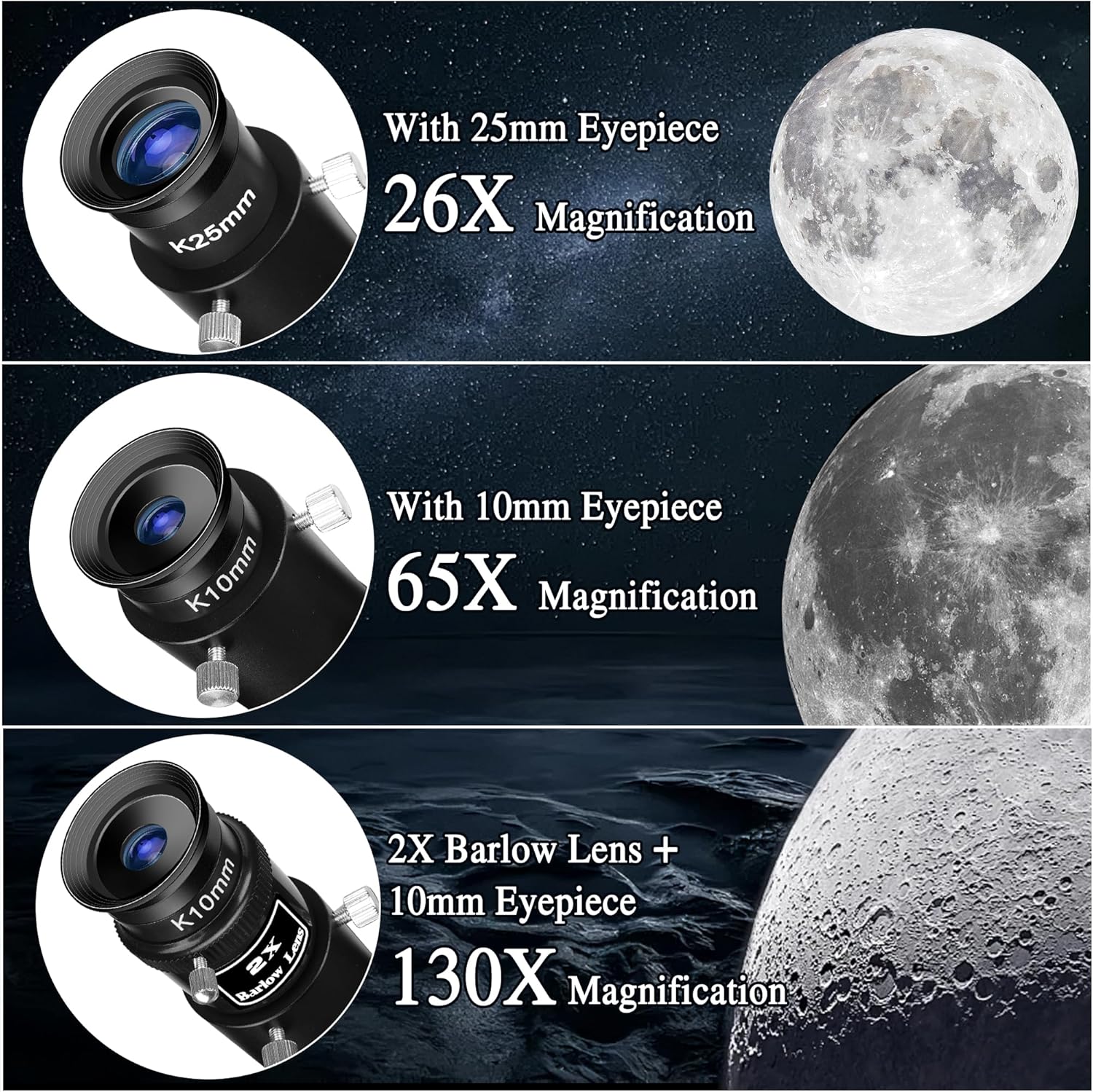 Gaterda 150mm Reflector Telescope for Astronomy
