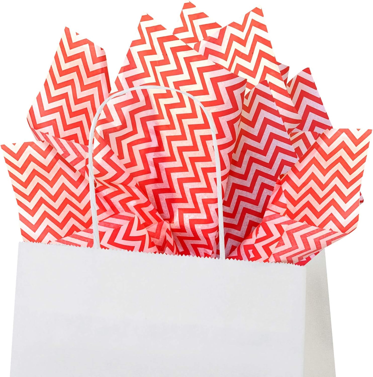 Flexicore Packaging Black Chevron Gift Wrap Tissue Paper 10 Sheets