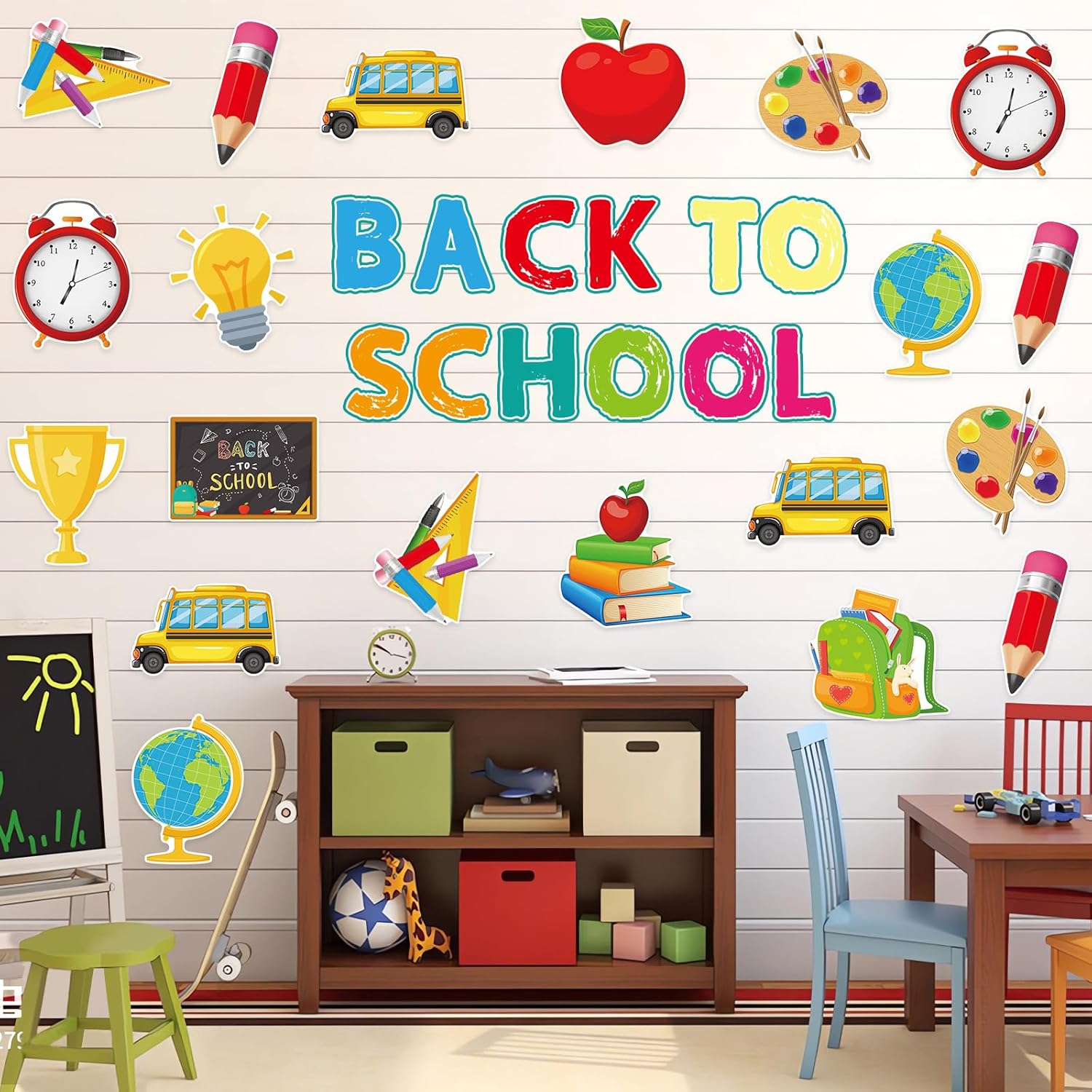 48Pcs Back to School Cutouts for Bulletin Boards