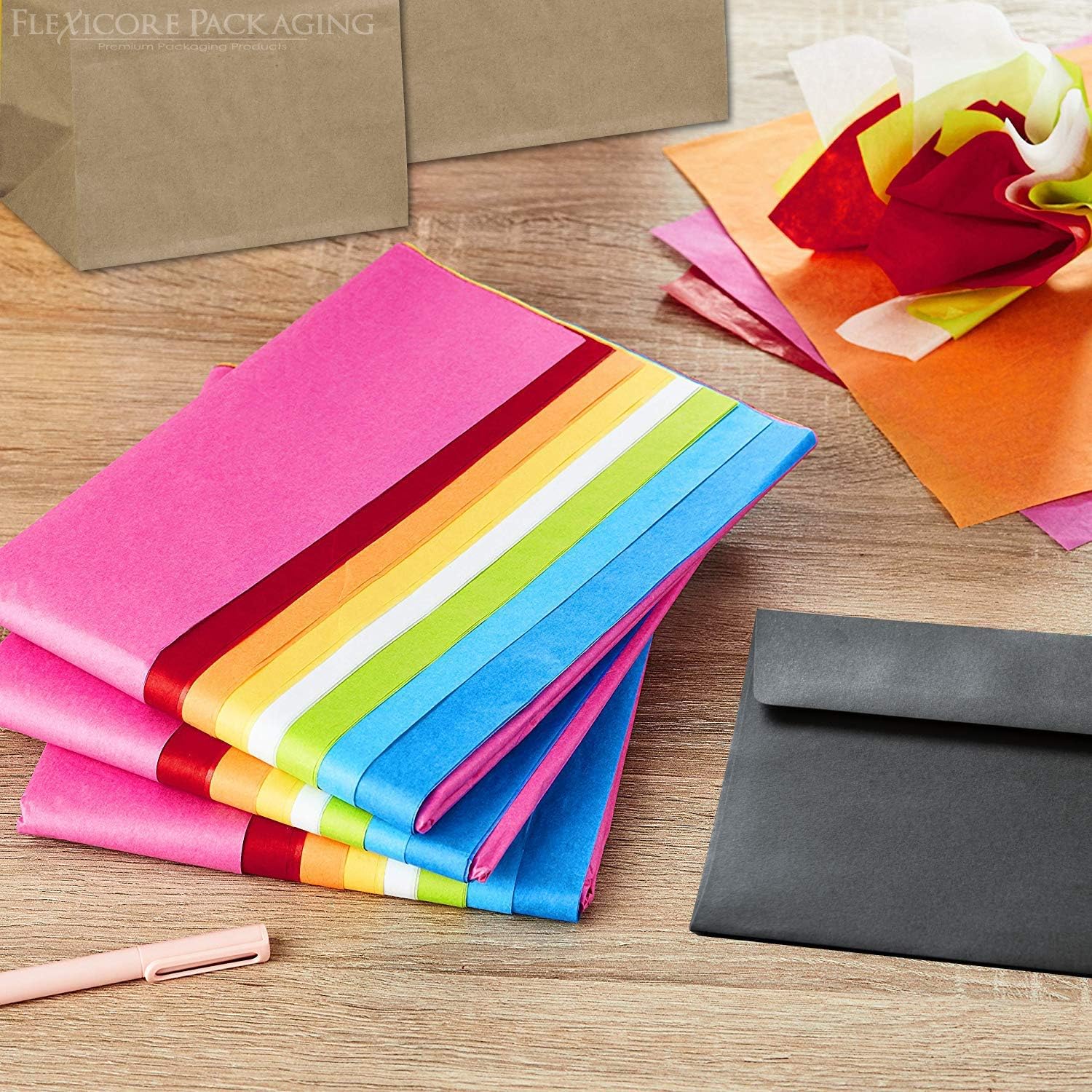 Flexicore Packaging Orange Tissue Paper 15x20