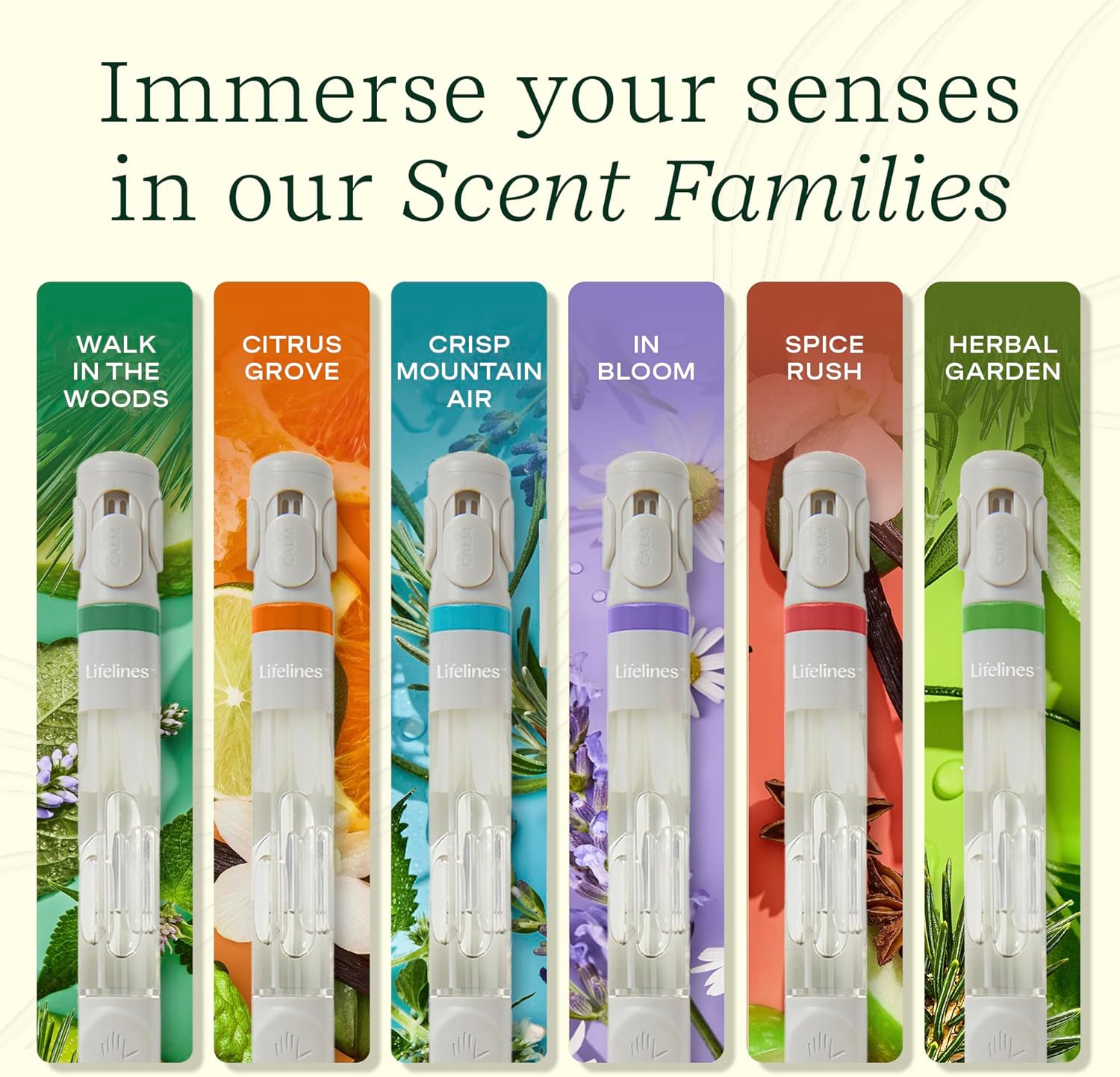 Lifelines Pen Diffuser Set 4 Pack Black Ballpoint Pens with Scented Essential Oils